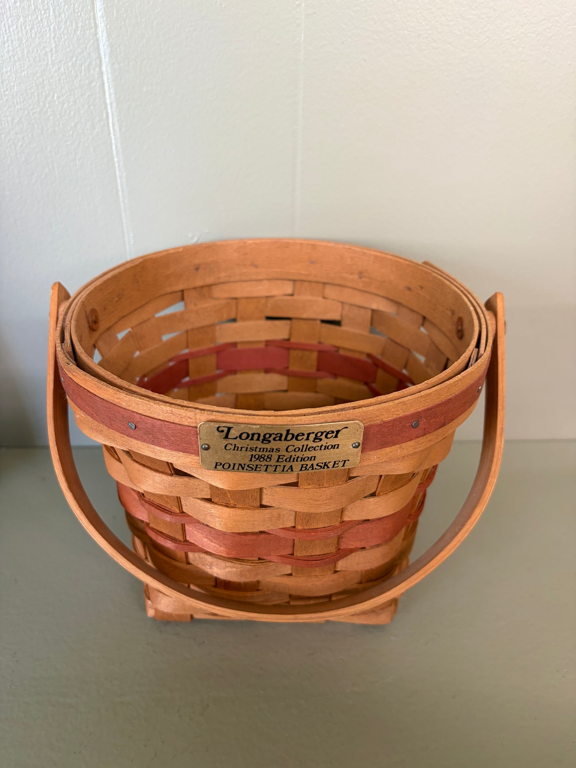 Longaberger Poinsettia Basket