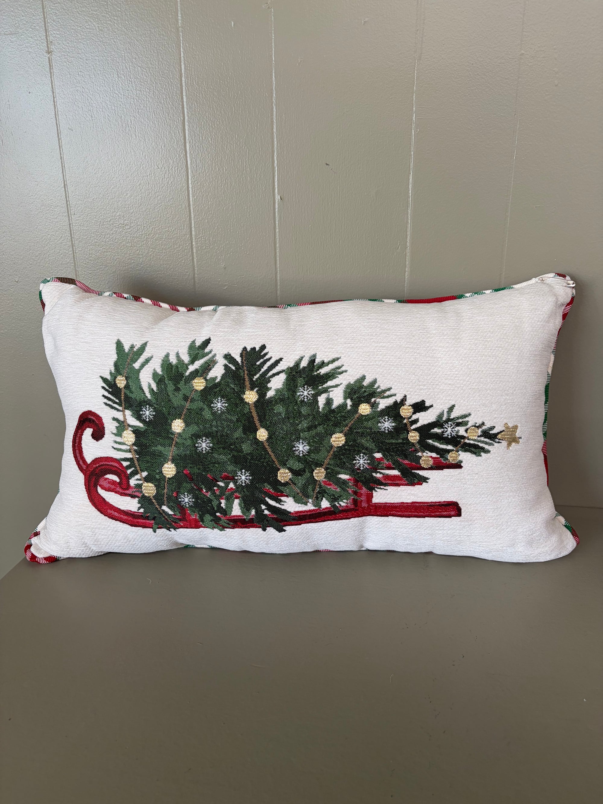 Sled Throw Pillow