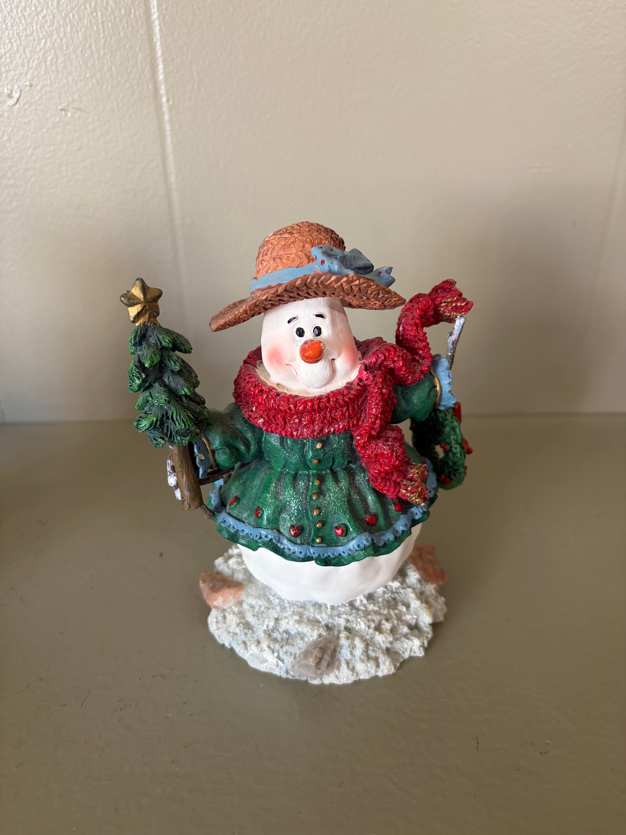 Sun Hat Snowman