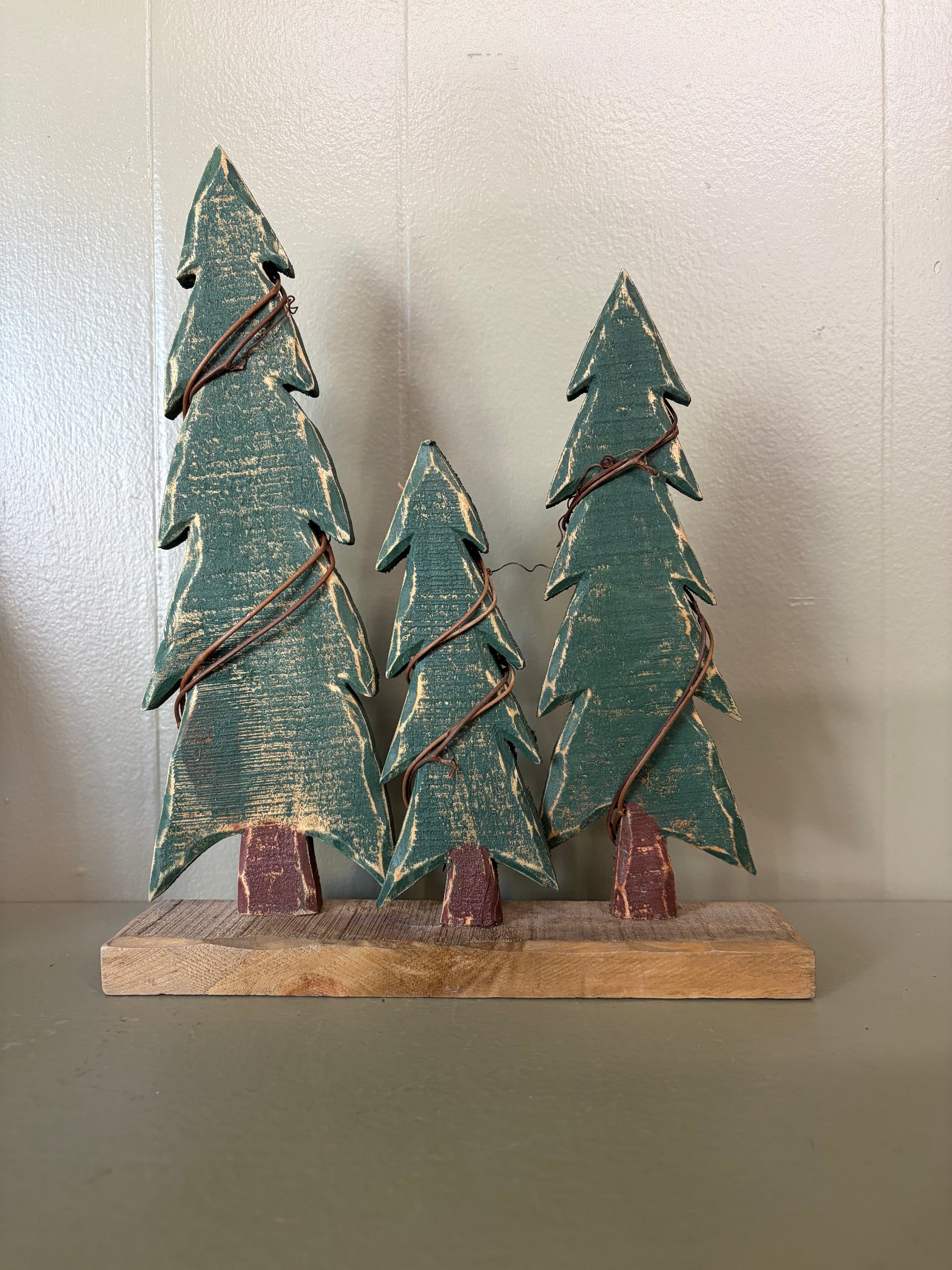 Three Wooden Trees