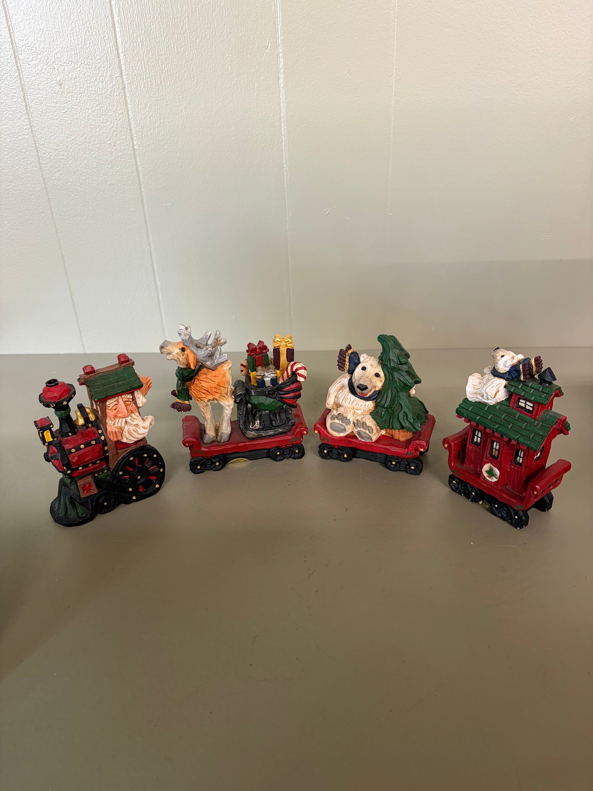 Wooden Train Set, 4 ps