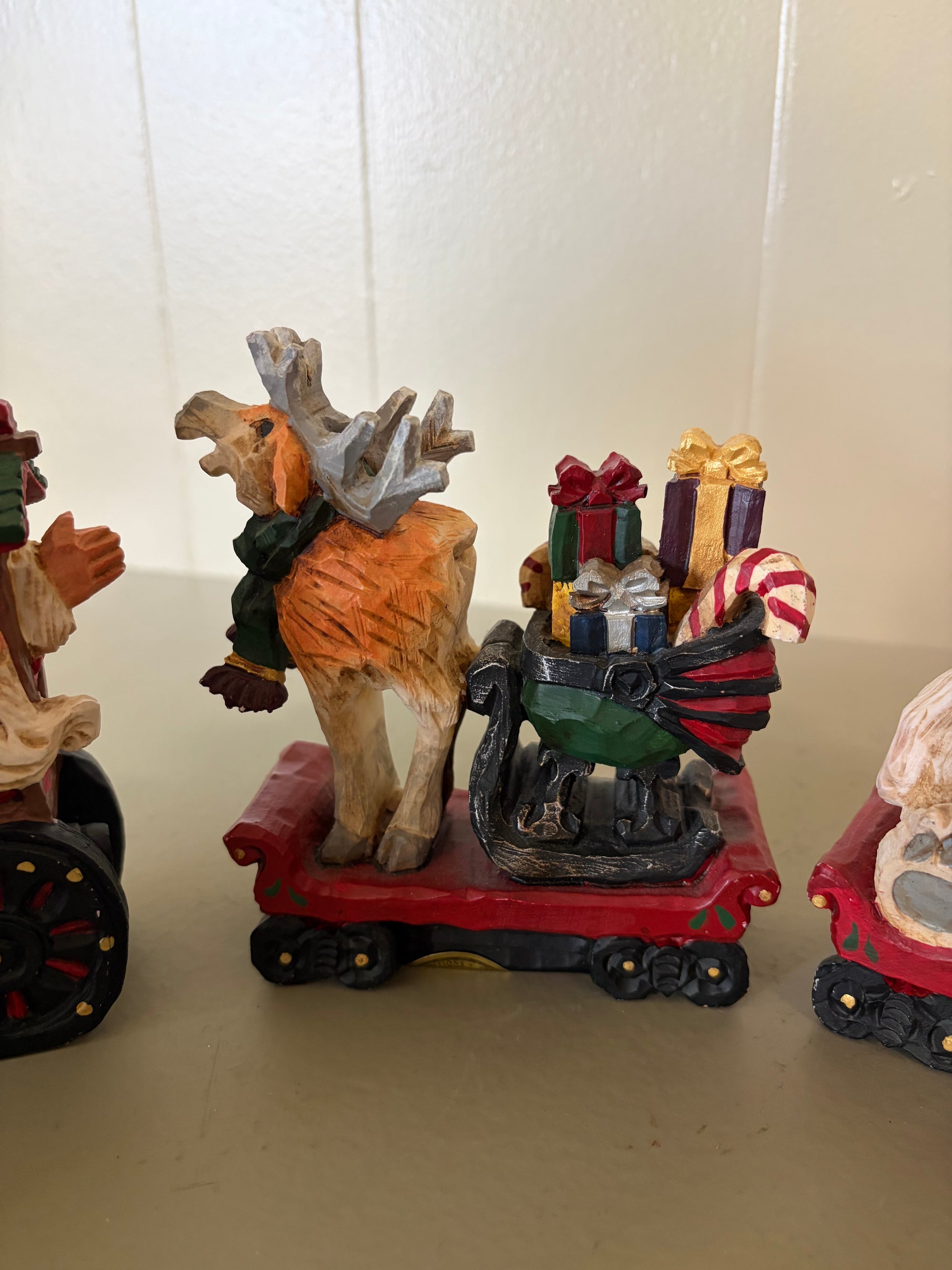 Wooden Train Set, 4 ps
