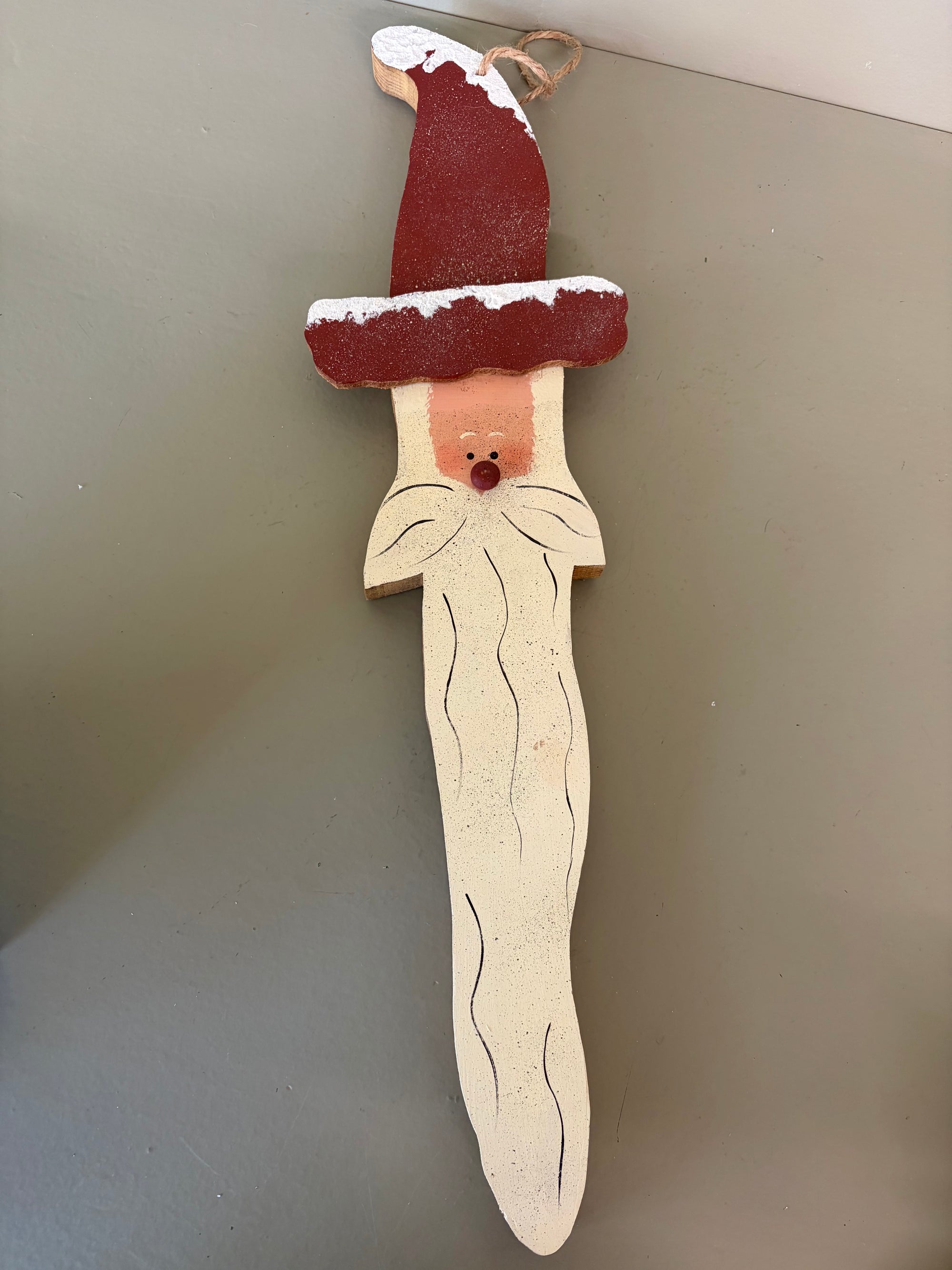 Wooden Santa Sign