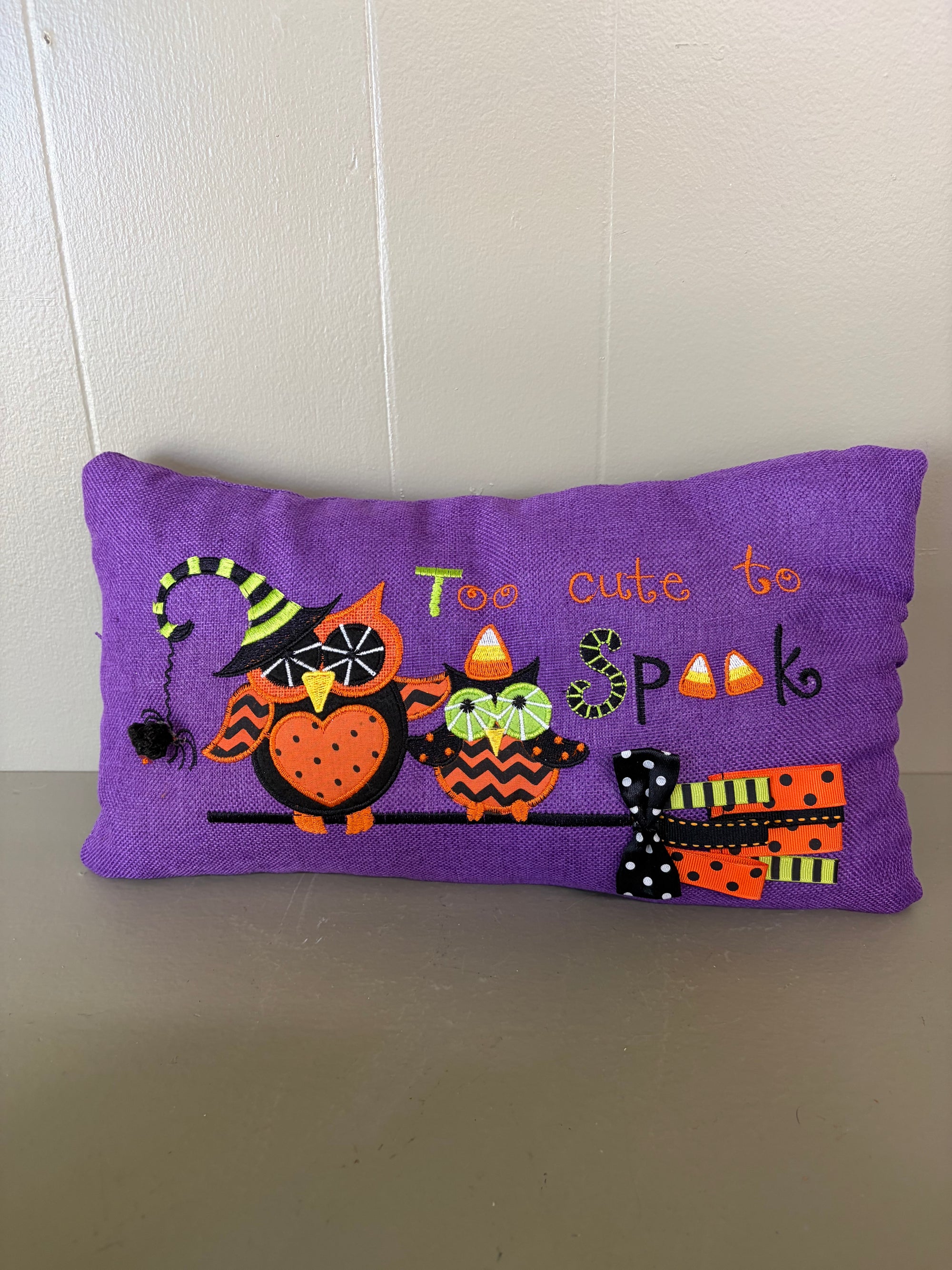 Purple   Spooky Pillow