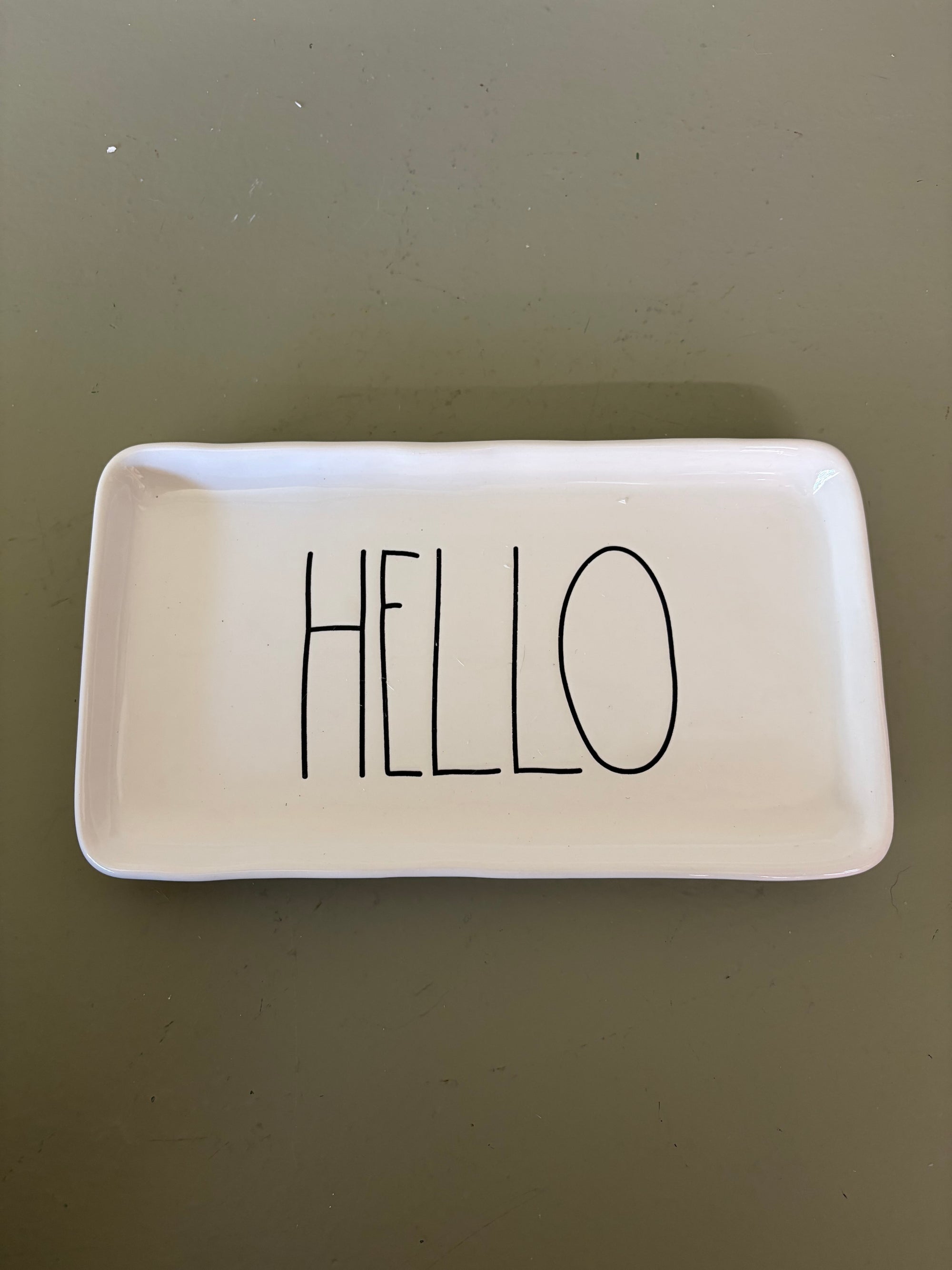 Rae Dunn Hello Dish