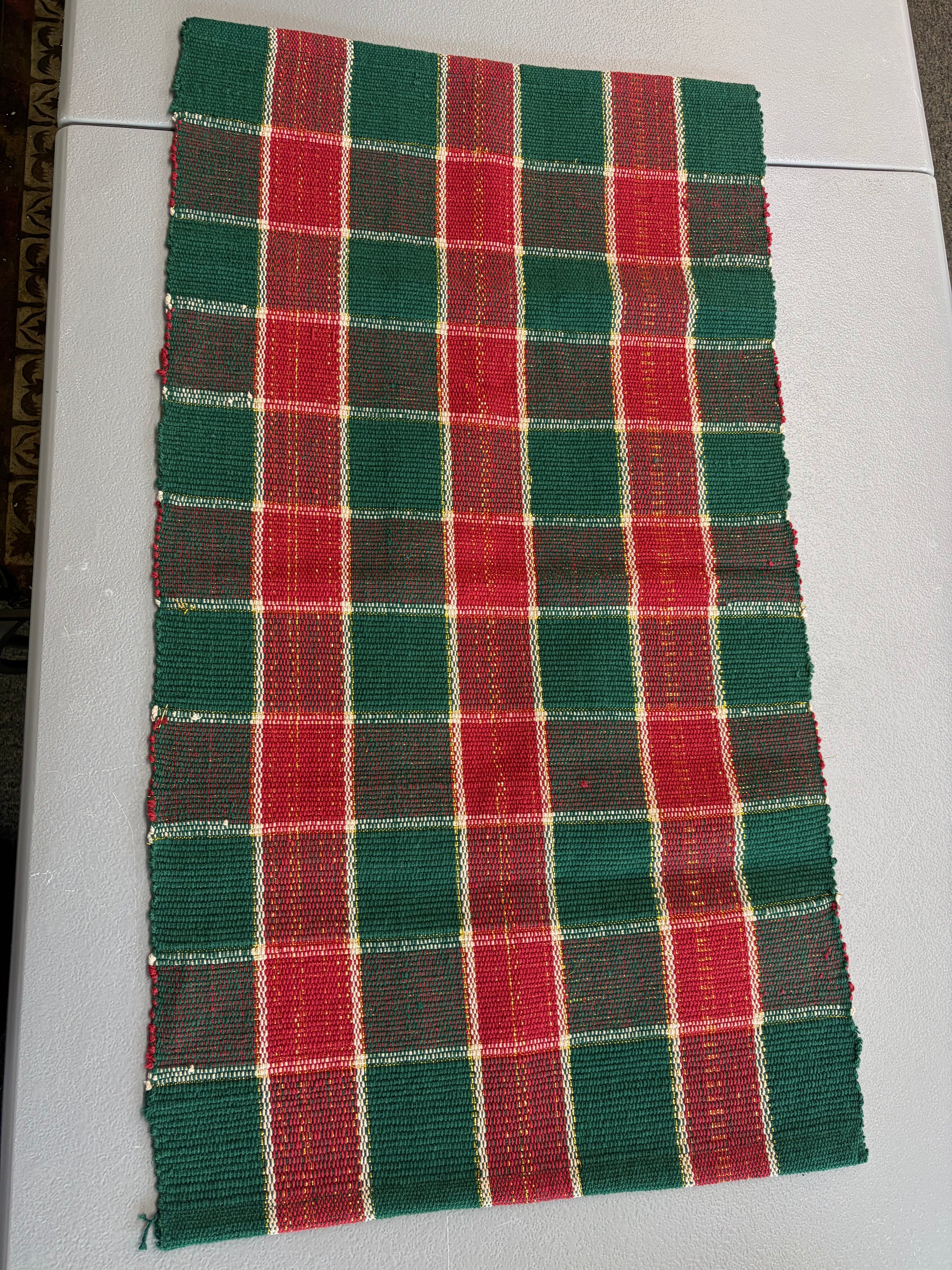 Plaid Throw Rug