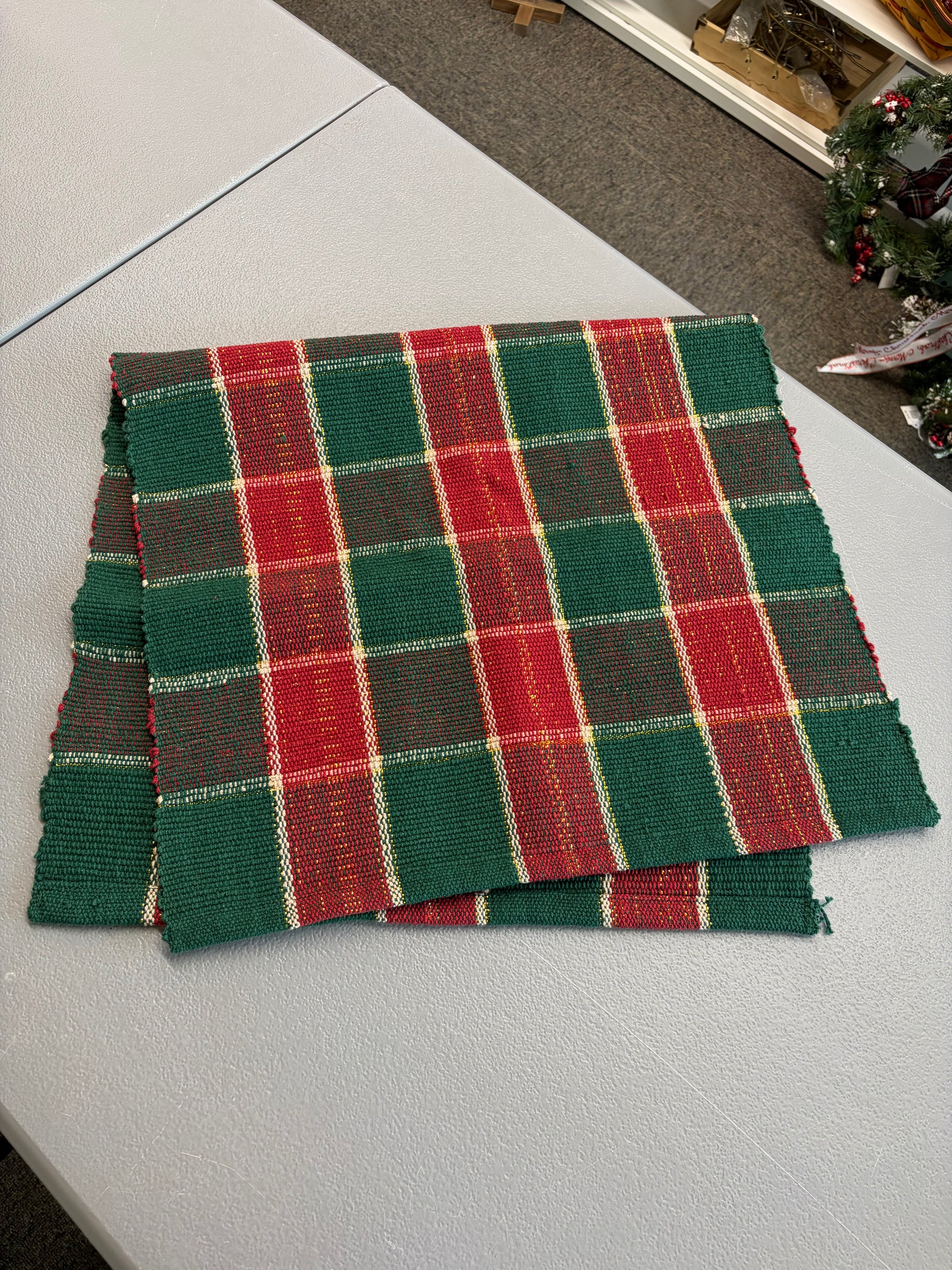 Plaid Throw Rug