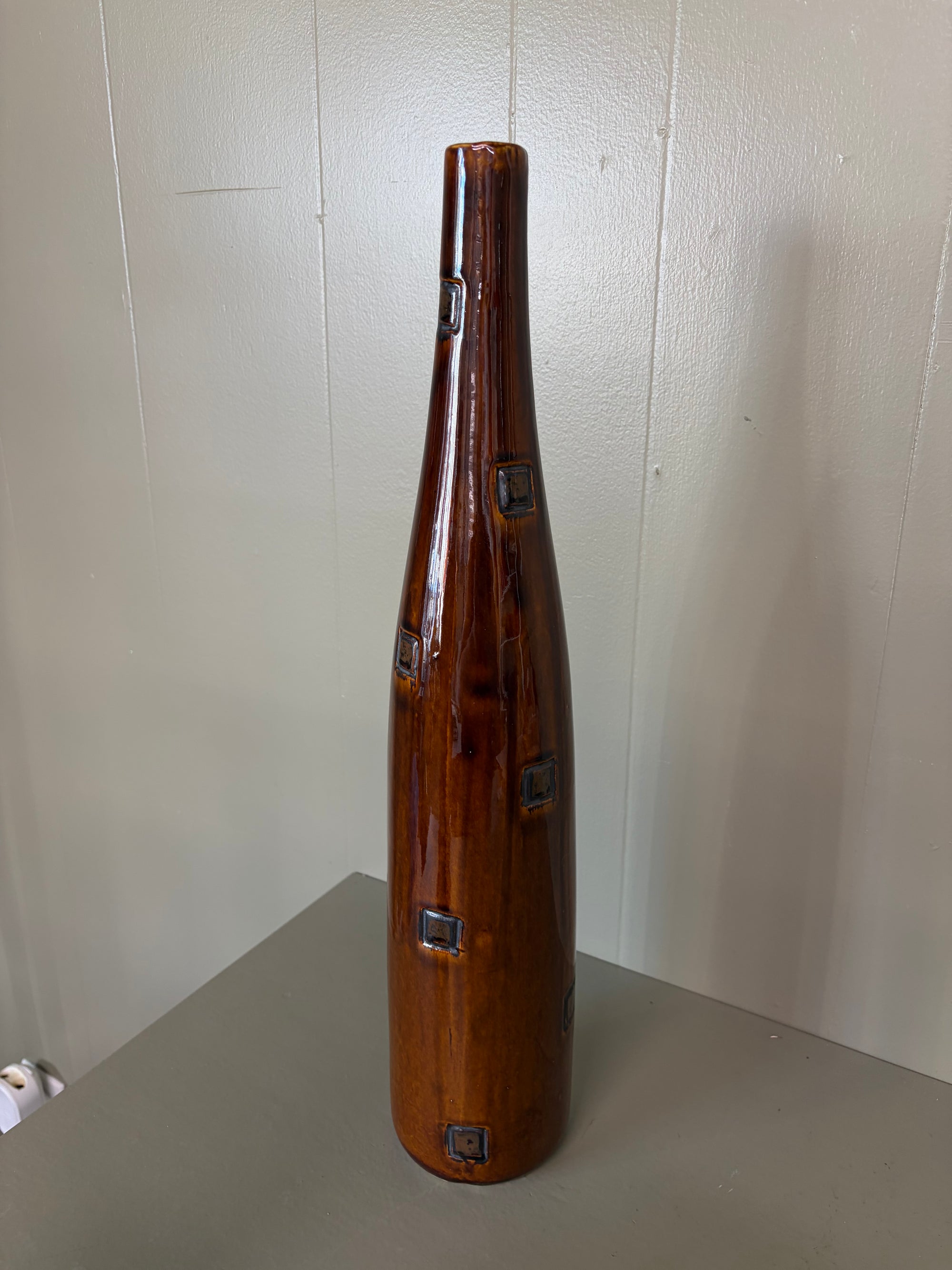 Brown and Black  Vase