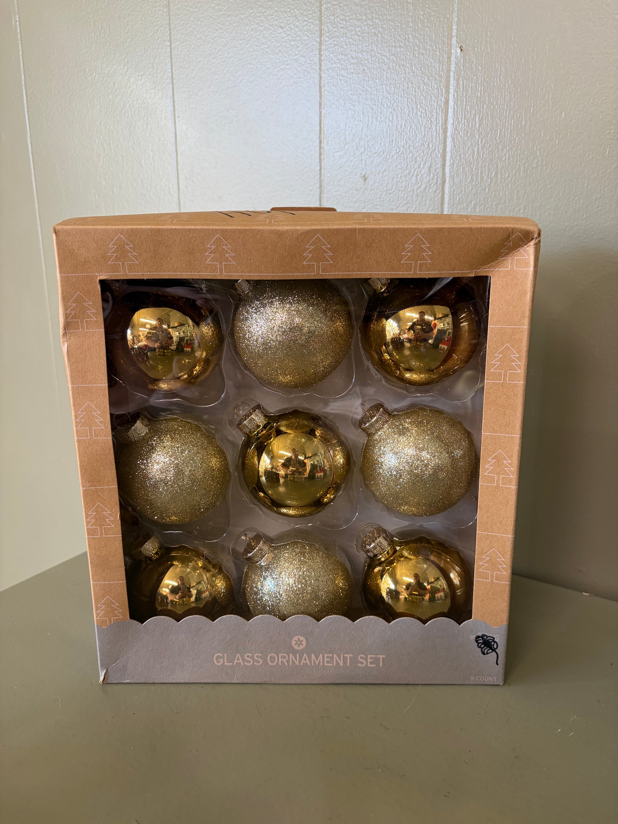 Gold  Nine Ornaments