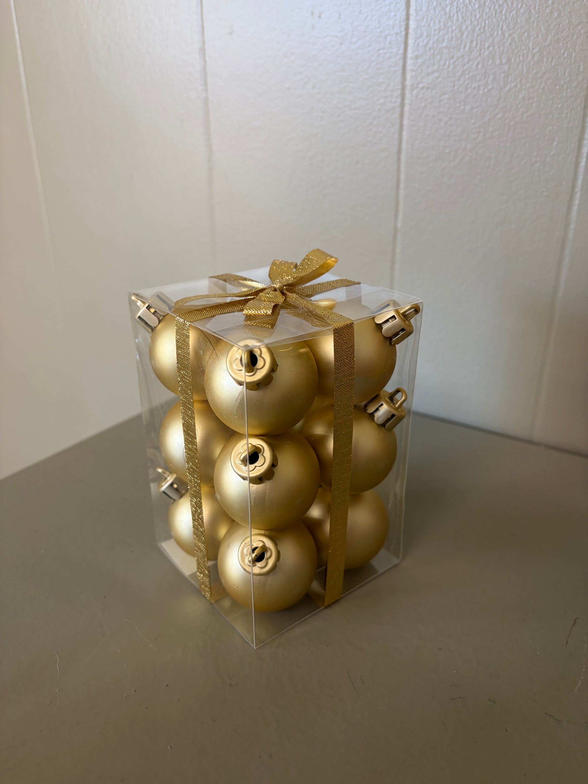 Gold  12 Mini Ornaments