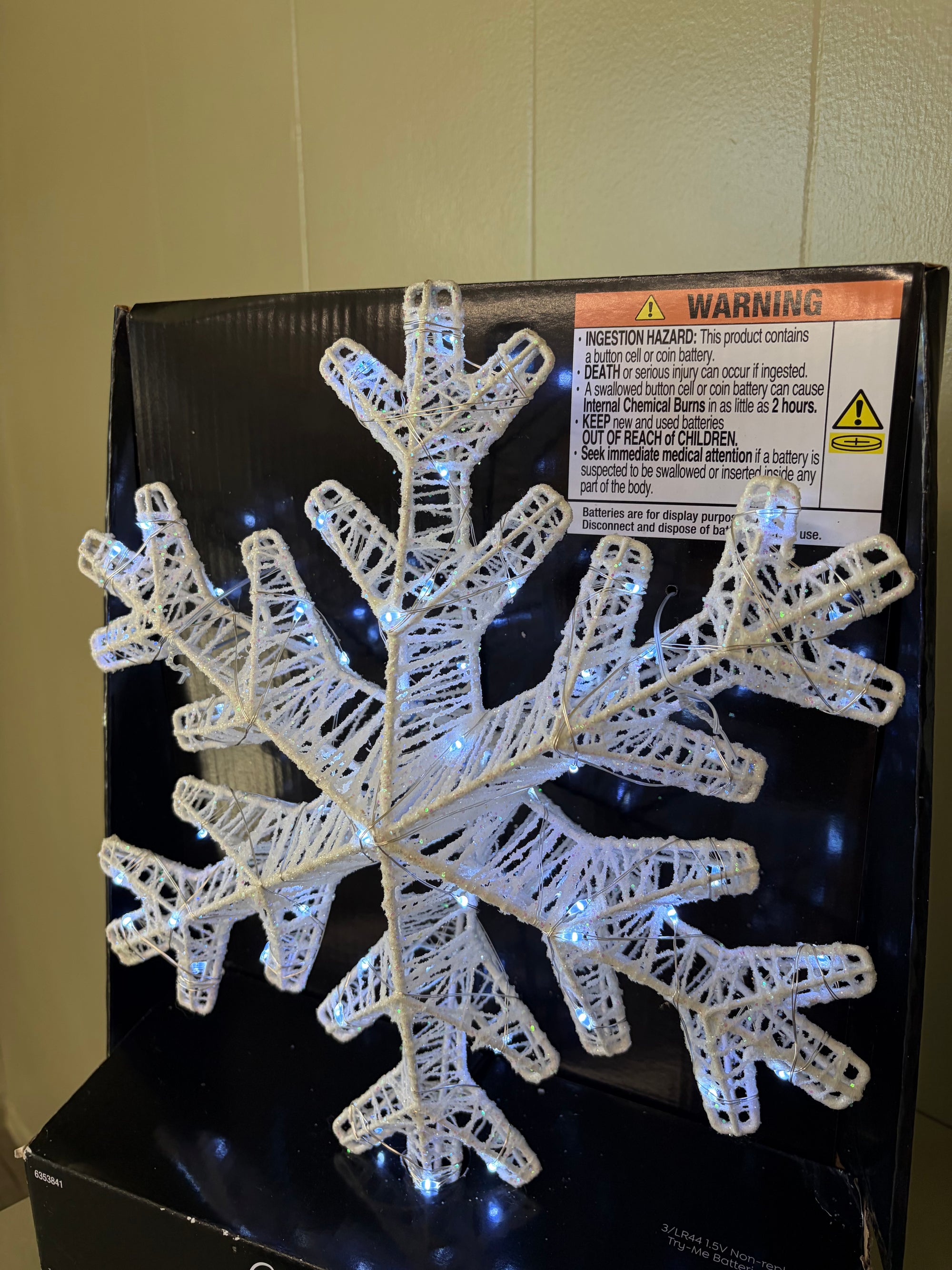 LED Snowflake Tree Topper