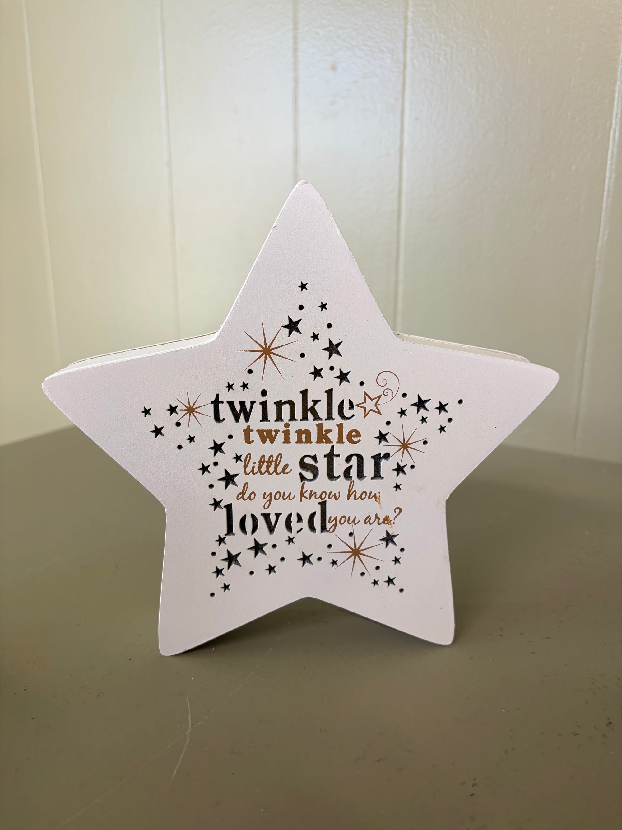 White  LED Twinkling Star
