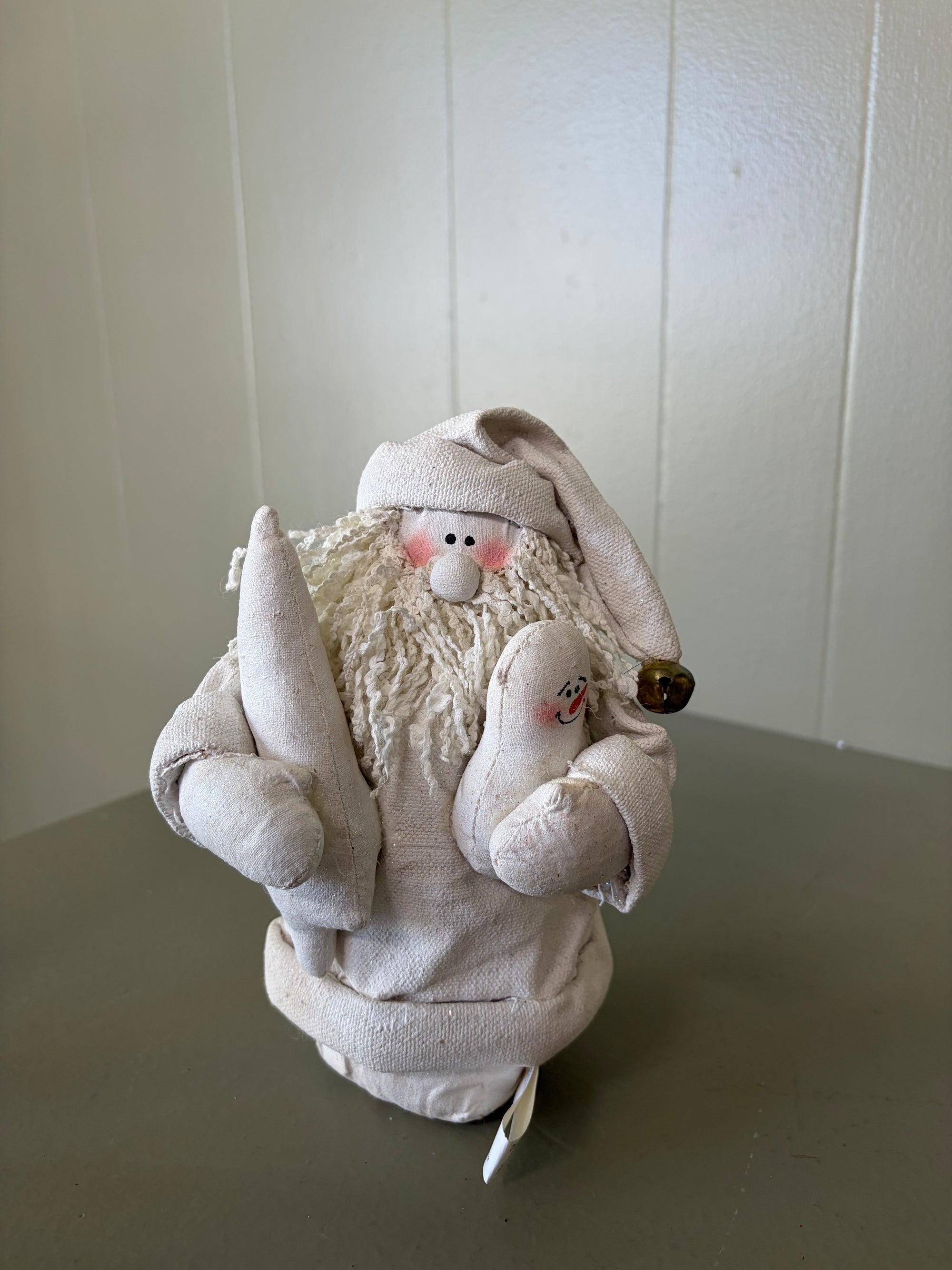 Plush Santa in White