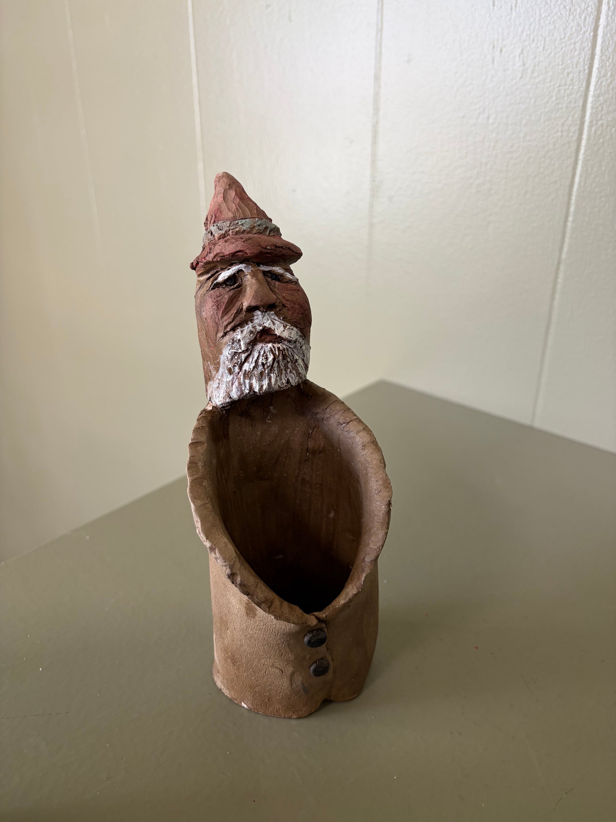 Ceramic Santa Figure, As Is