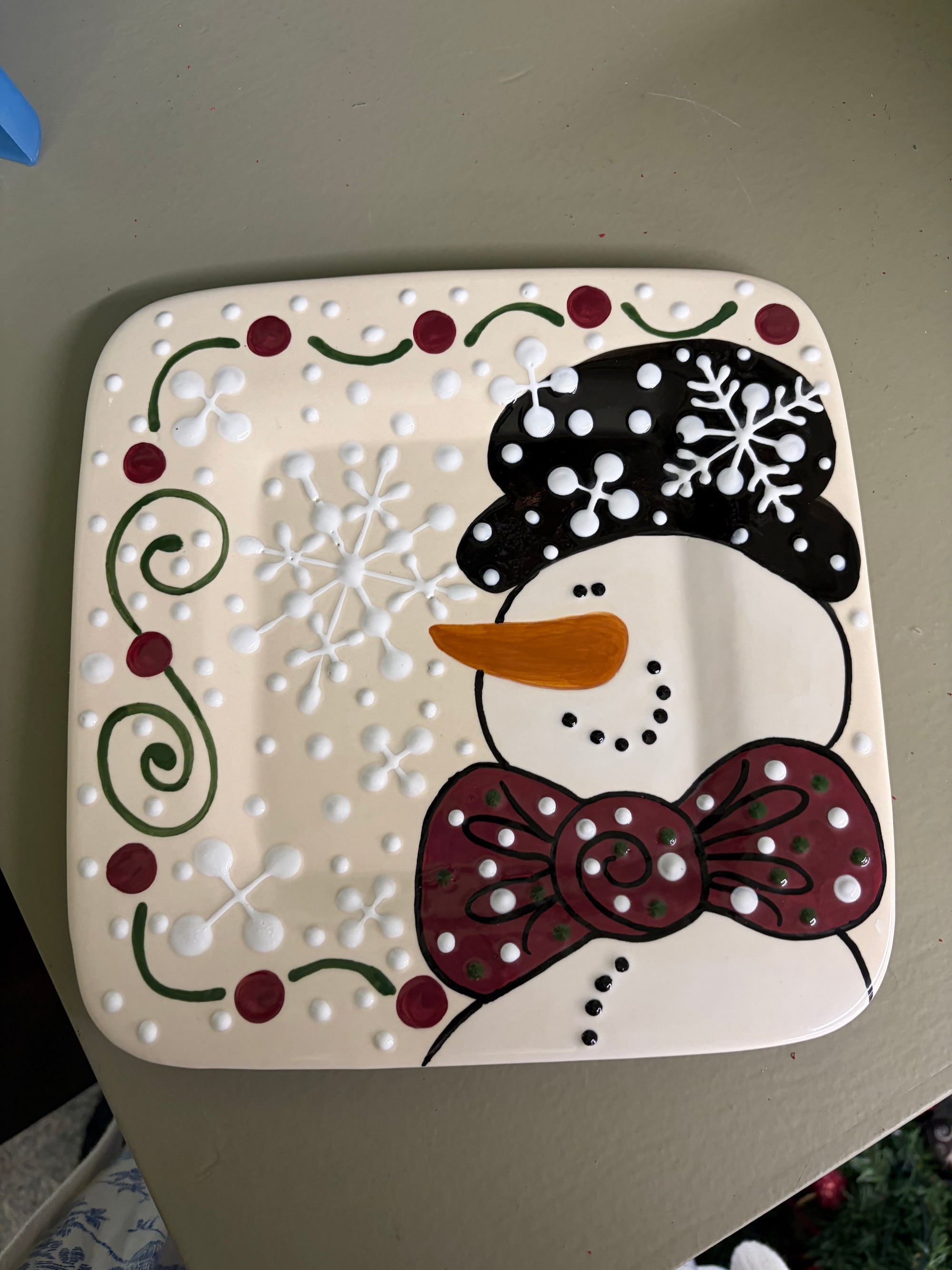 Snowman Plate