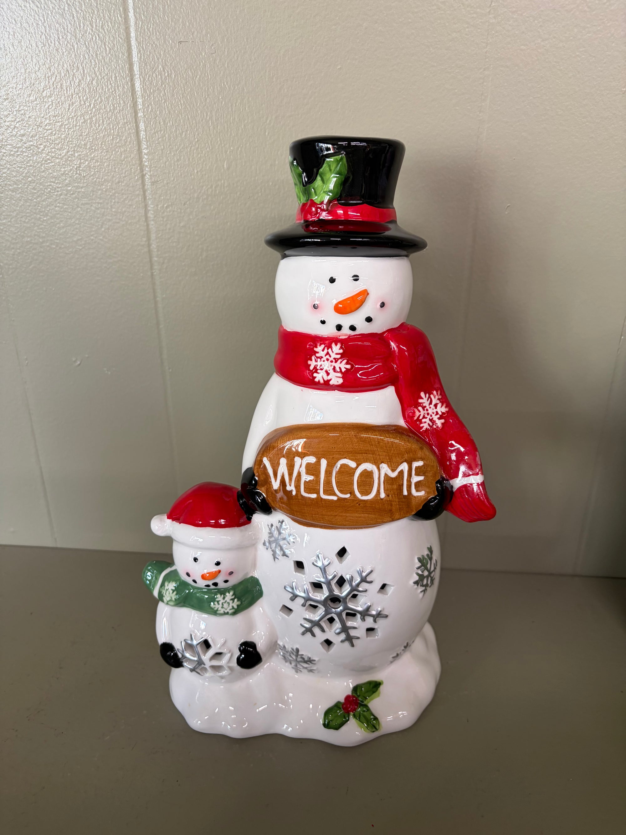 LED Welcome Snowman