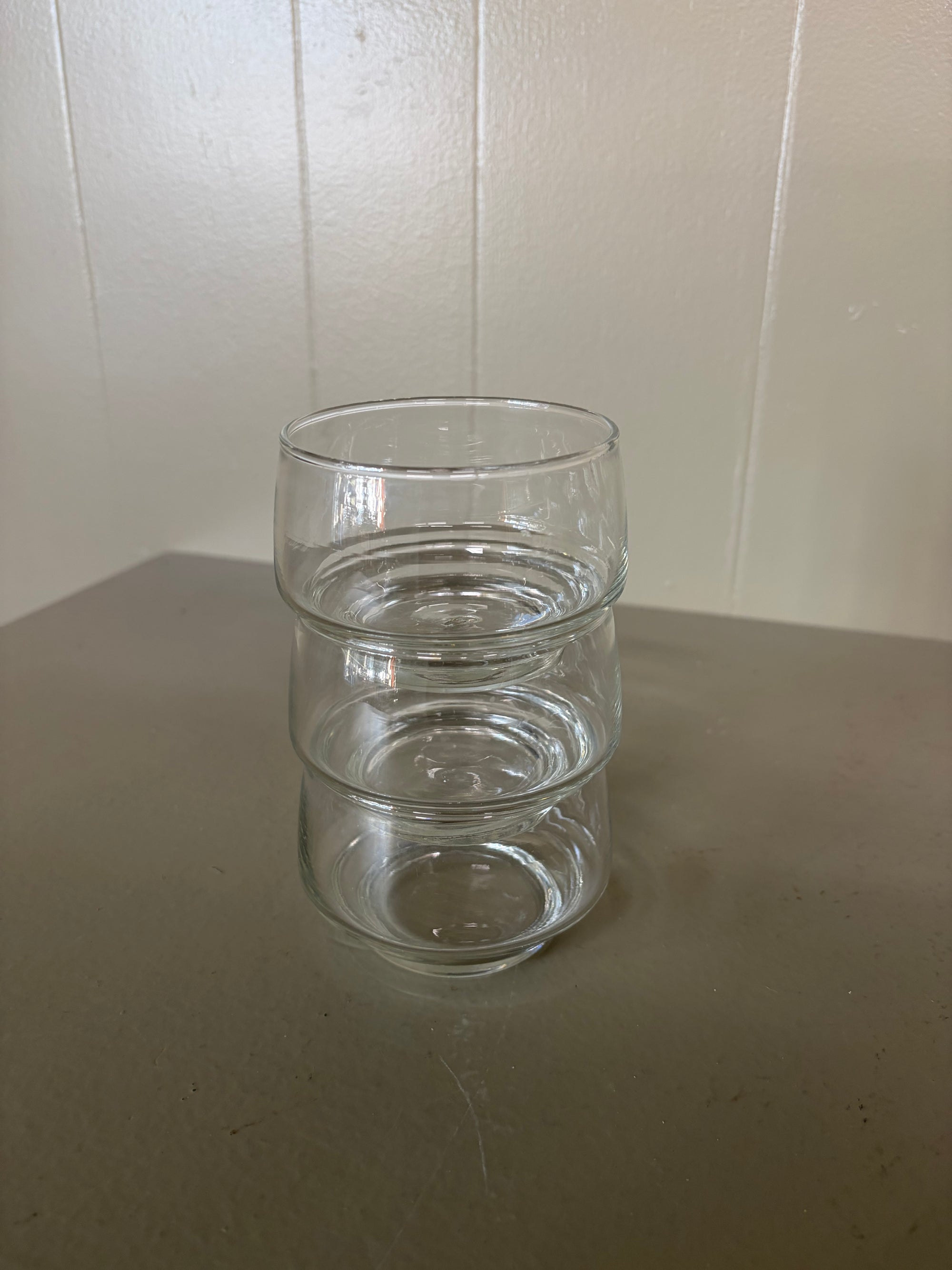 Stackable Glass Tumblers, Set of 3