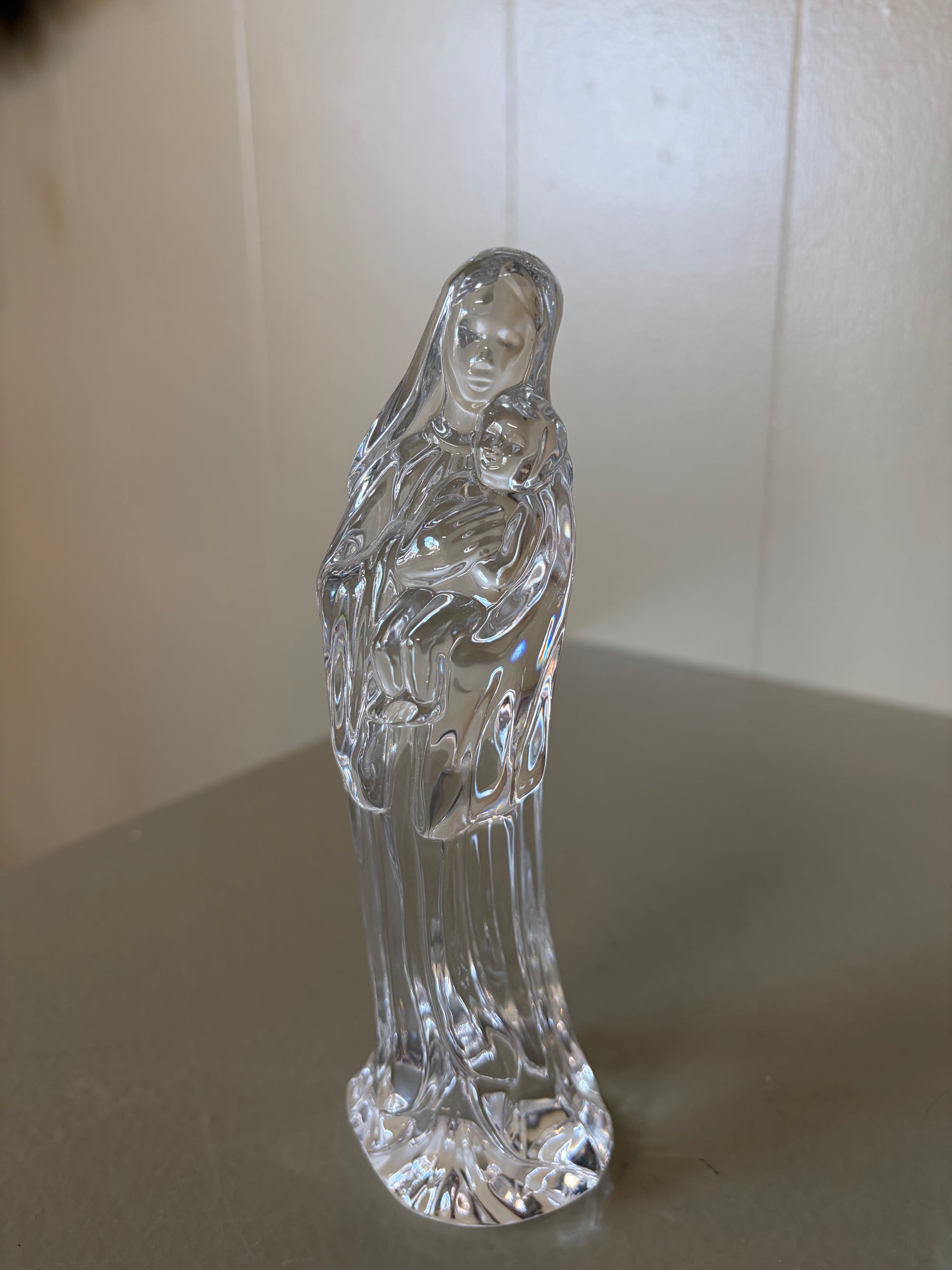 Glass Mary w/ Baby Jesus