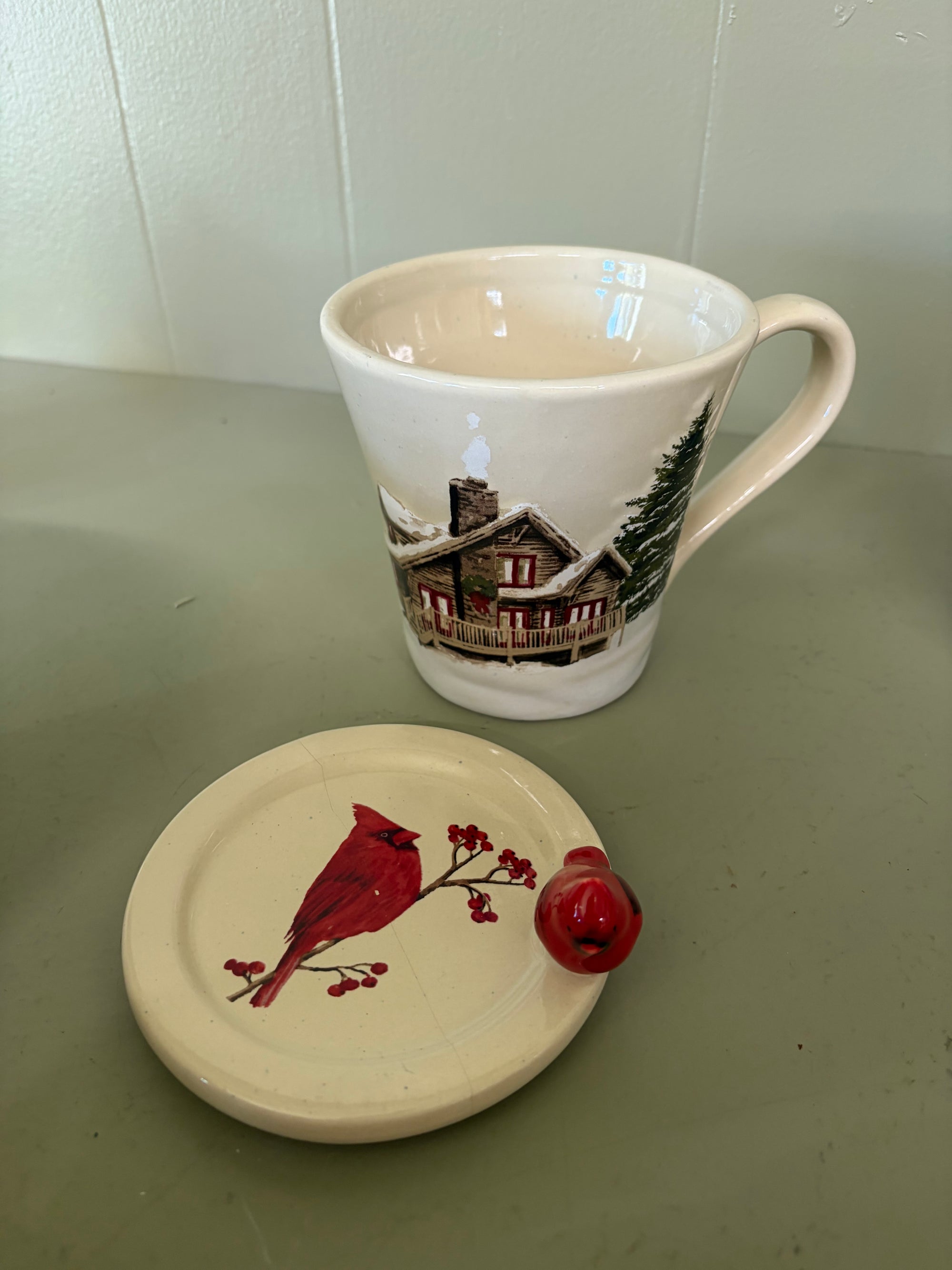 Mug With Lid, As Is