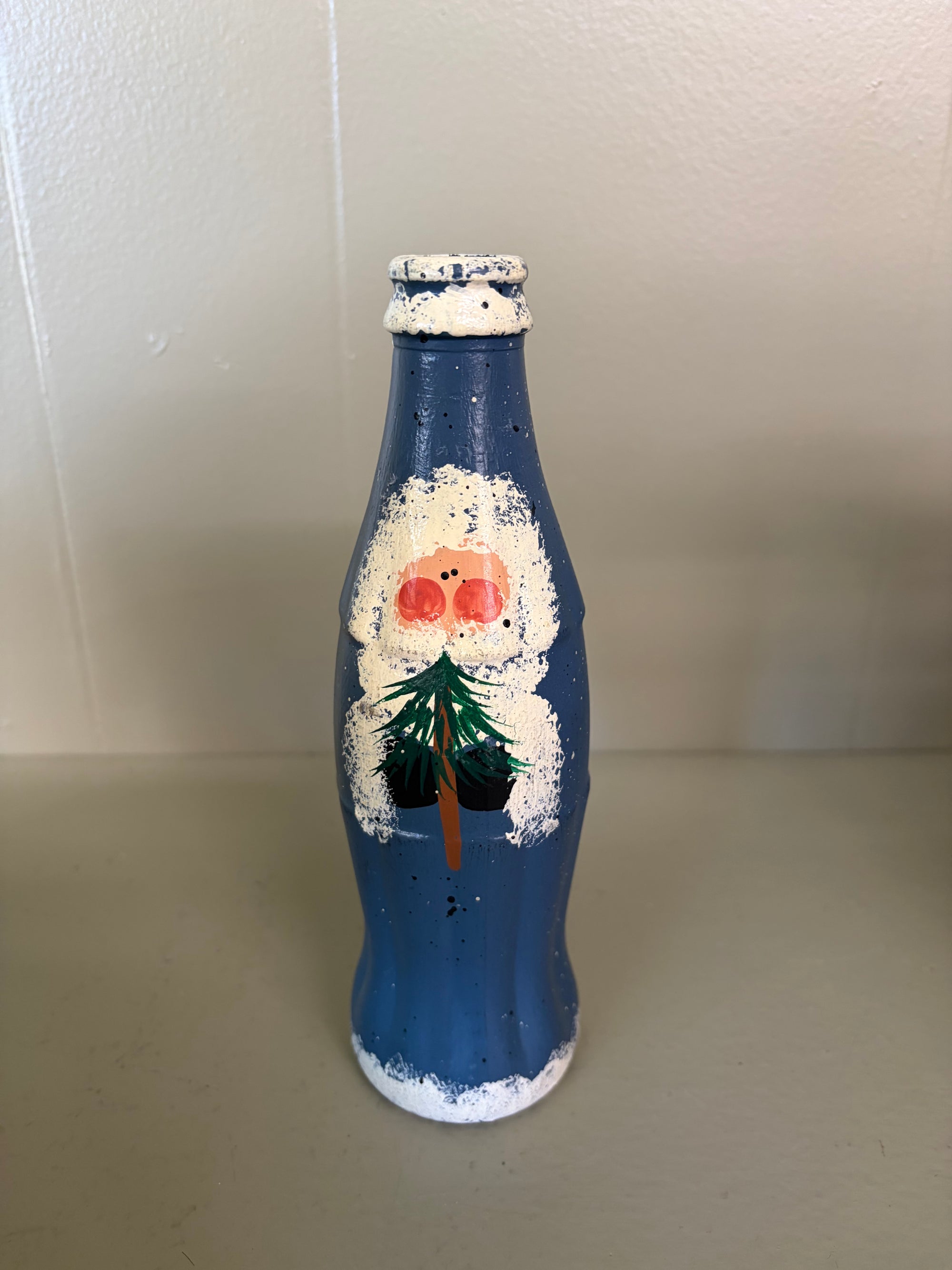 Painted Santa Bottle