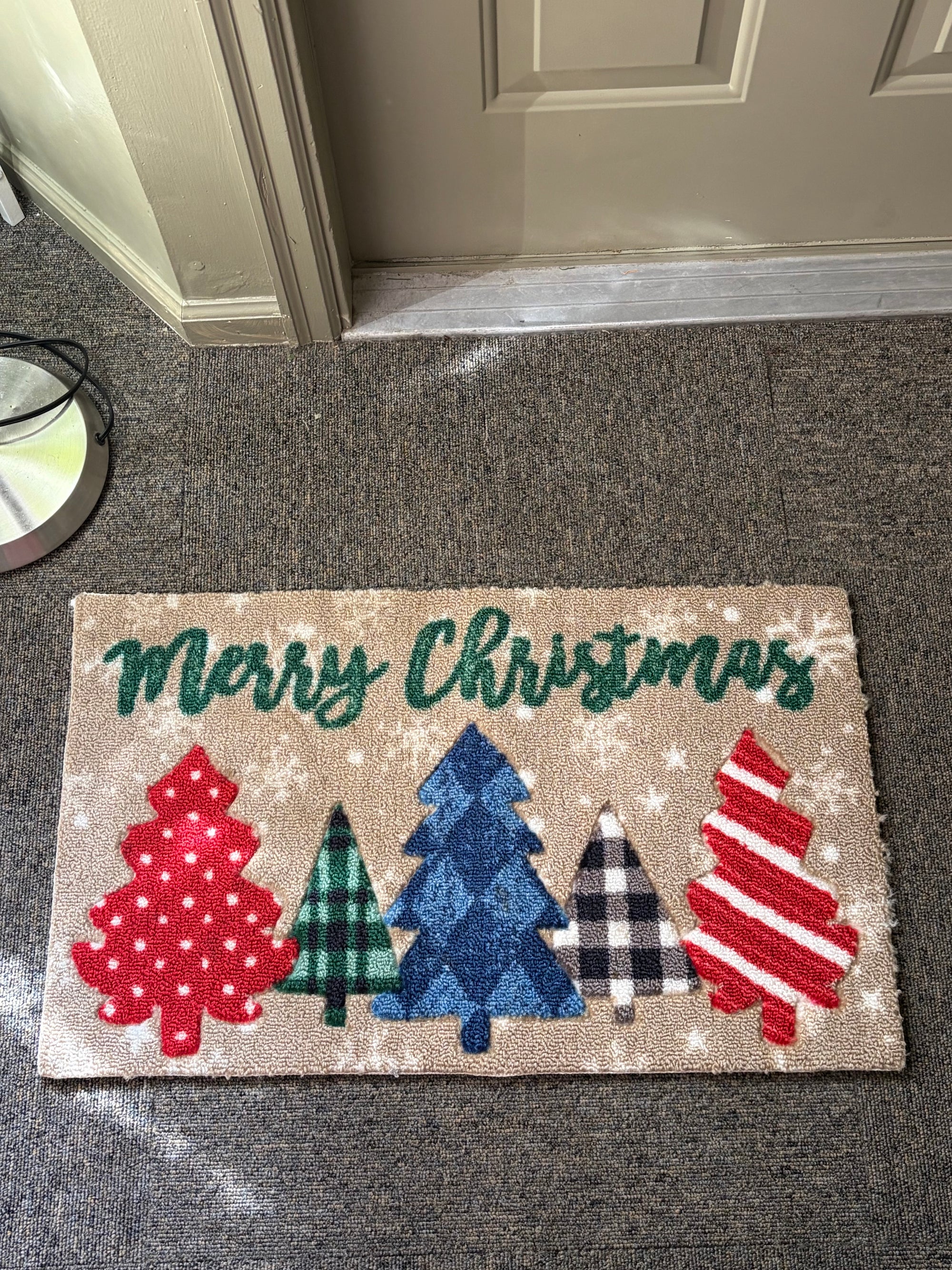 Beige Christmas Rug