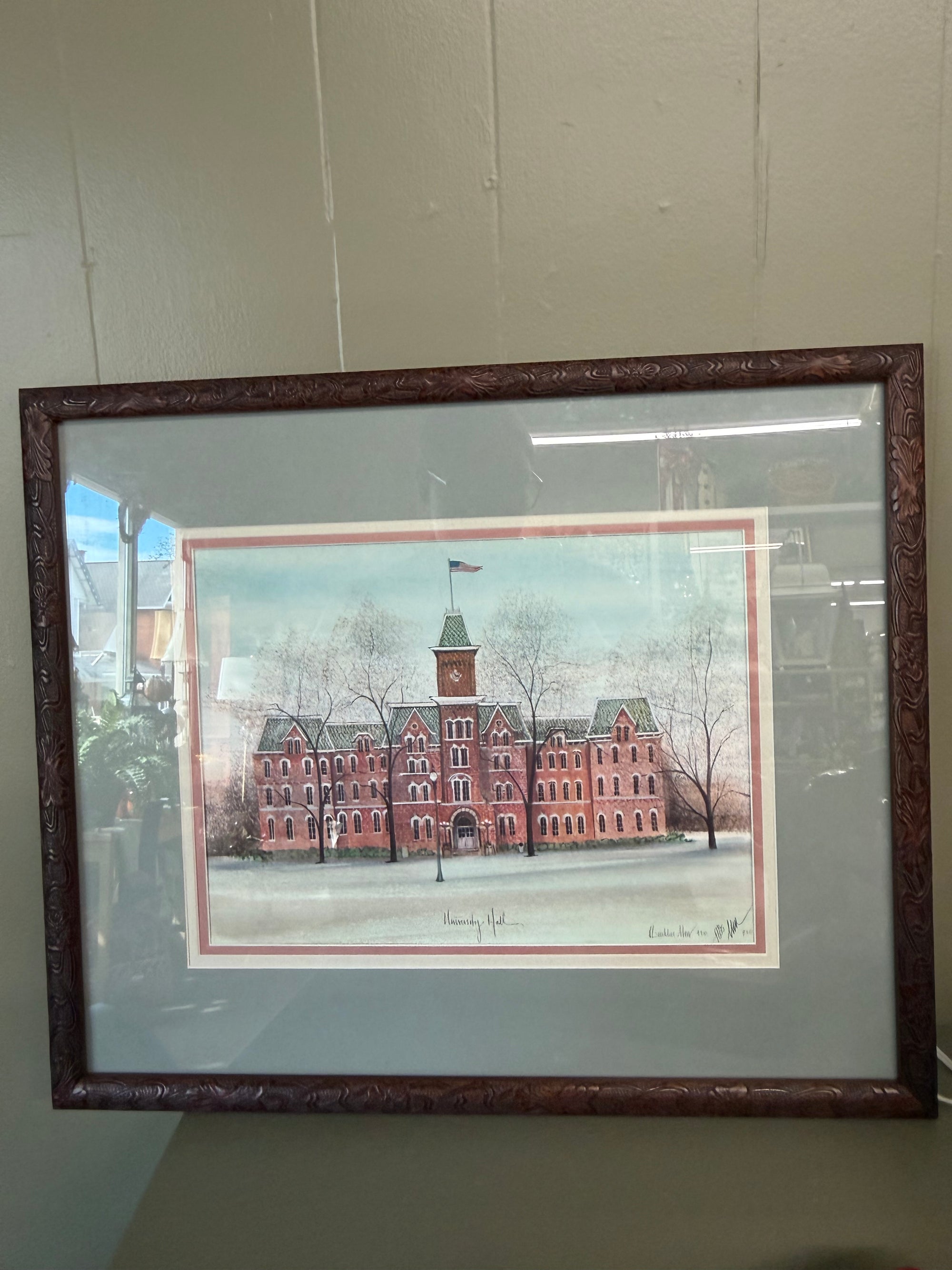 Red  Univerity Hall Artwork
