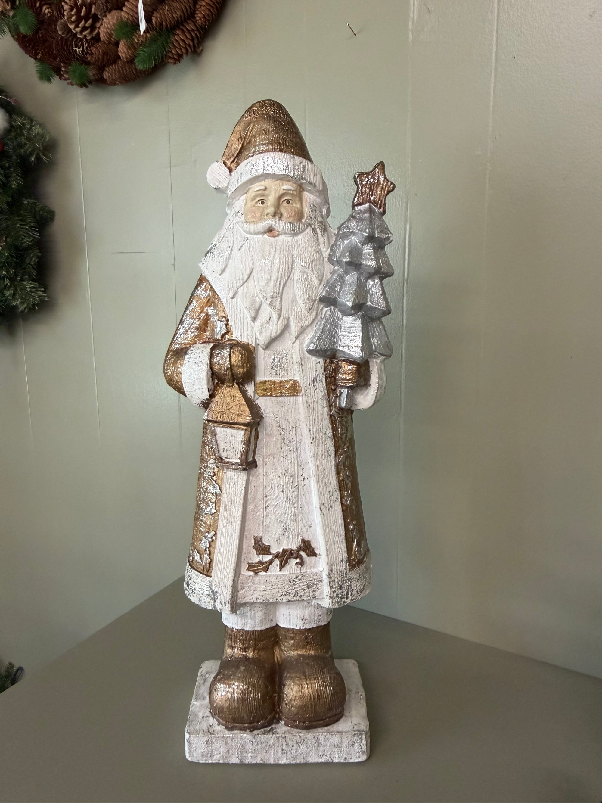 Silver and Gold Santa