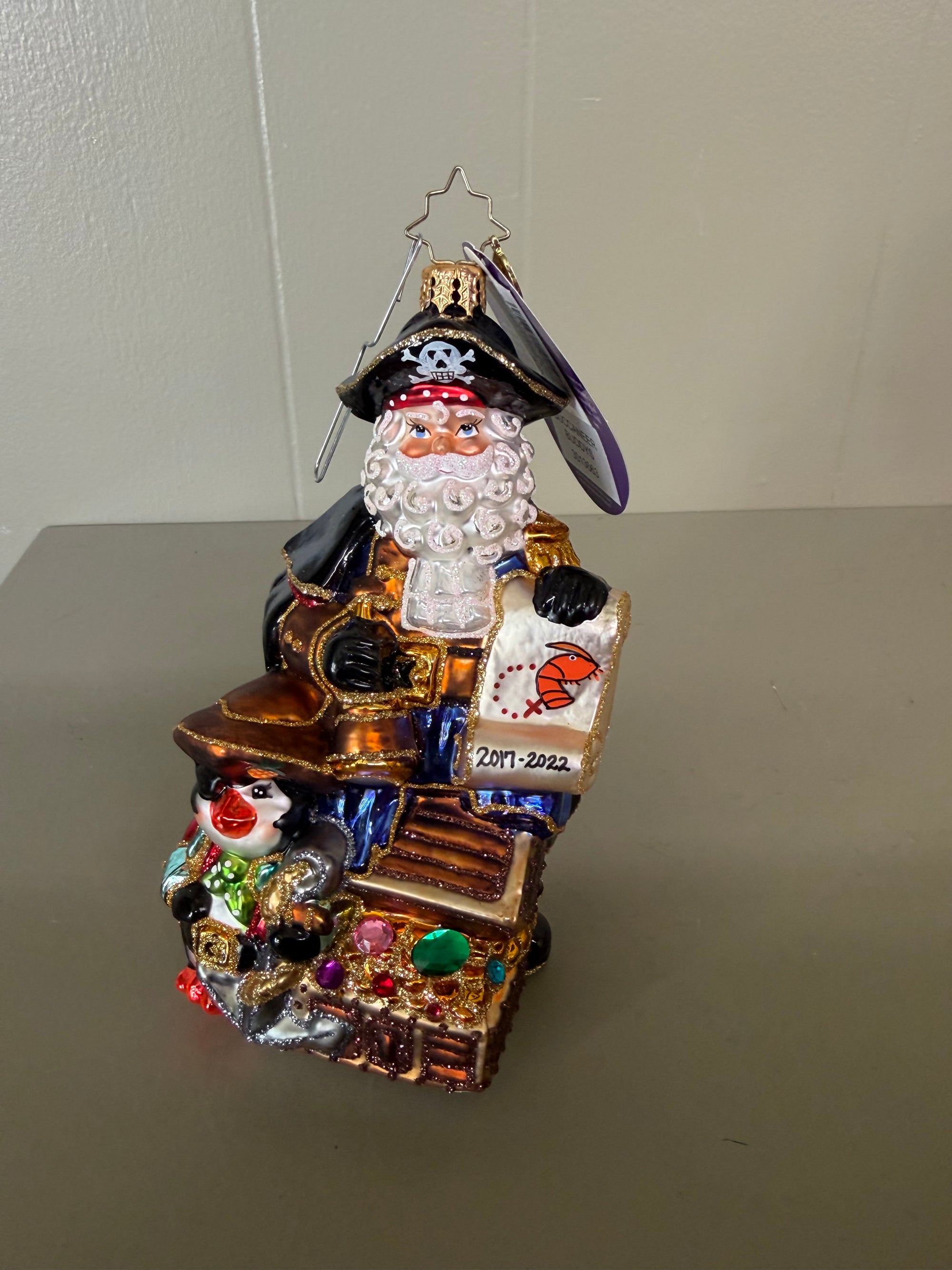 Christopher Radko Pirate Santa Ornament