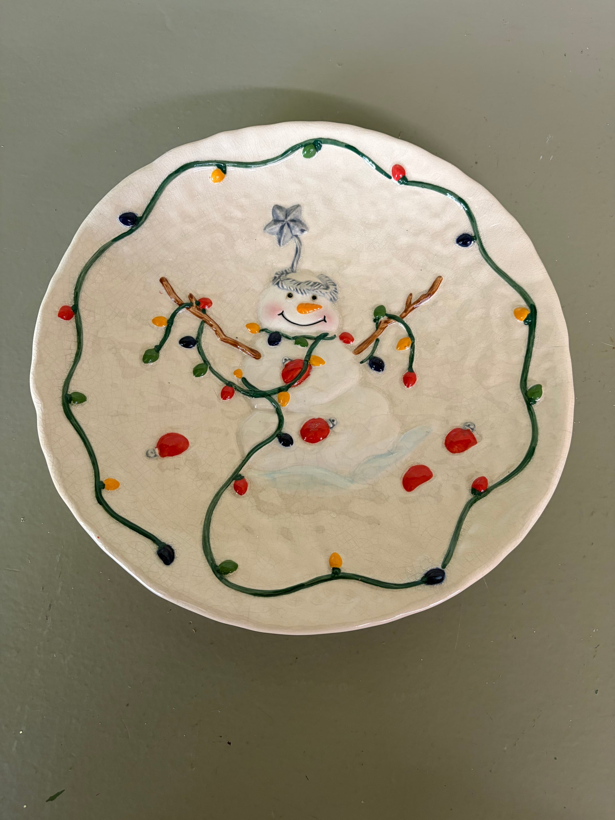 Snowman Plate