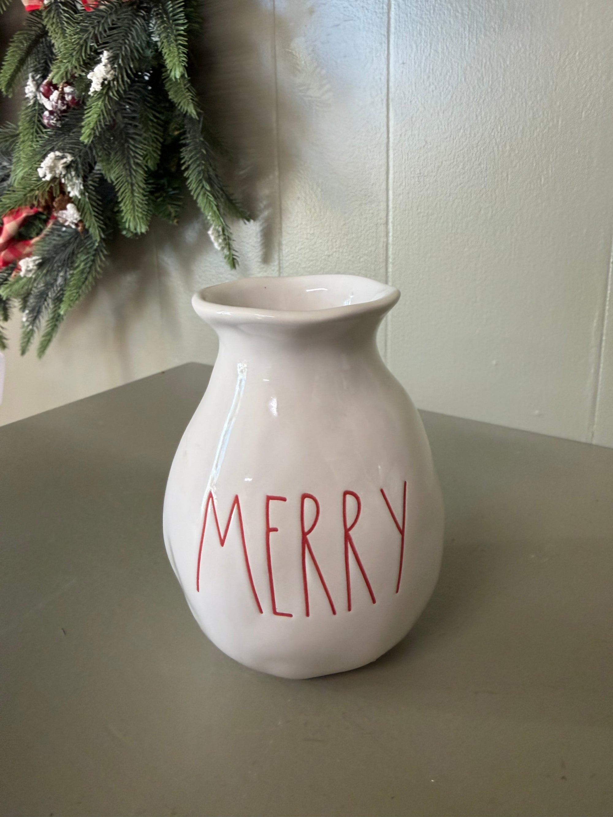 Rae Dunn "Merry" Vase