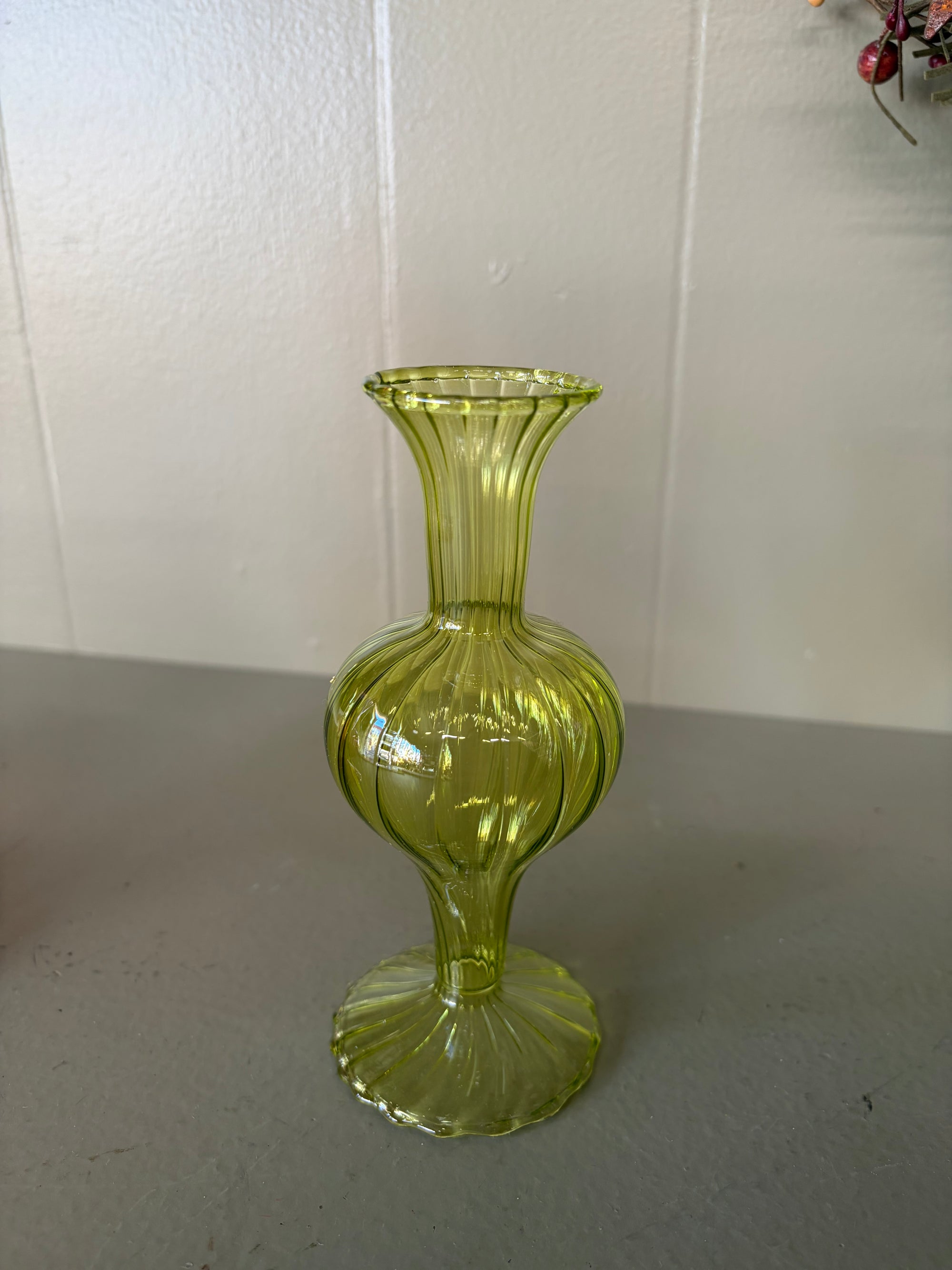 Green  Bud Vase