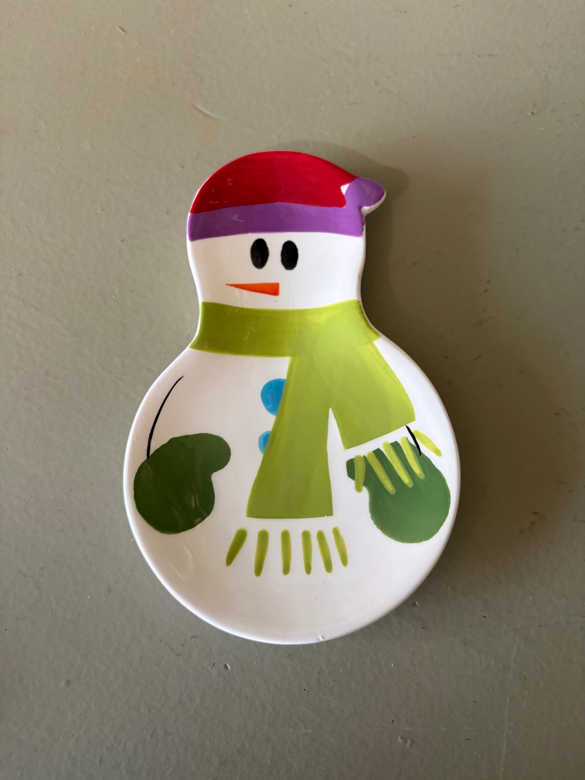 Mini Snowman Plate
