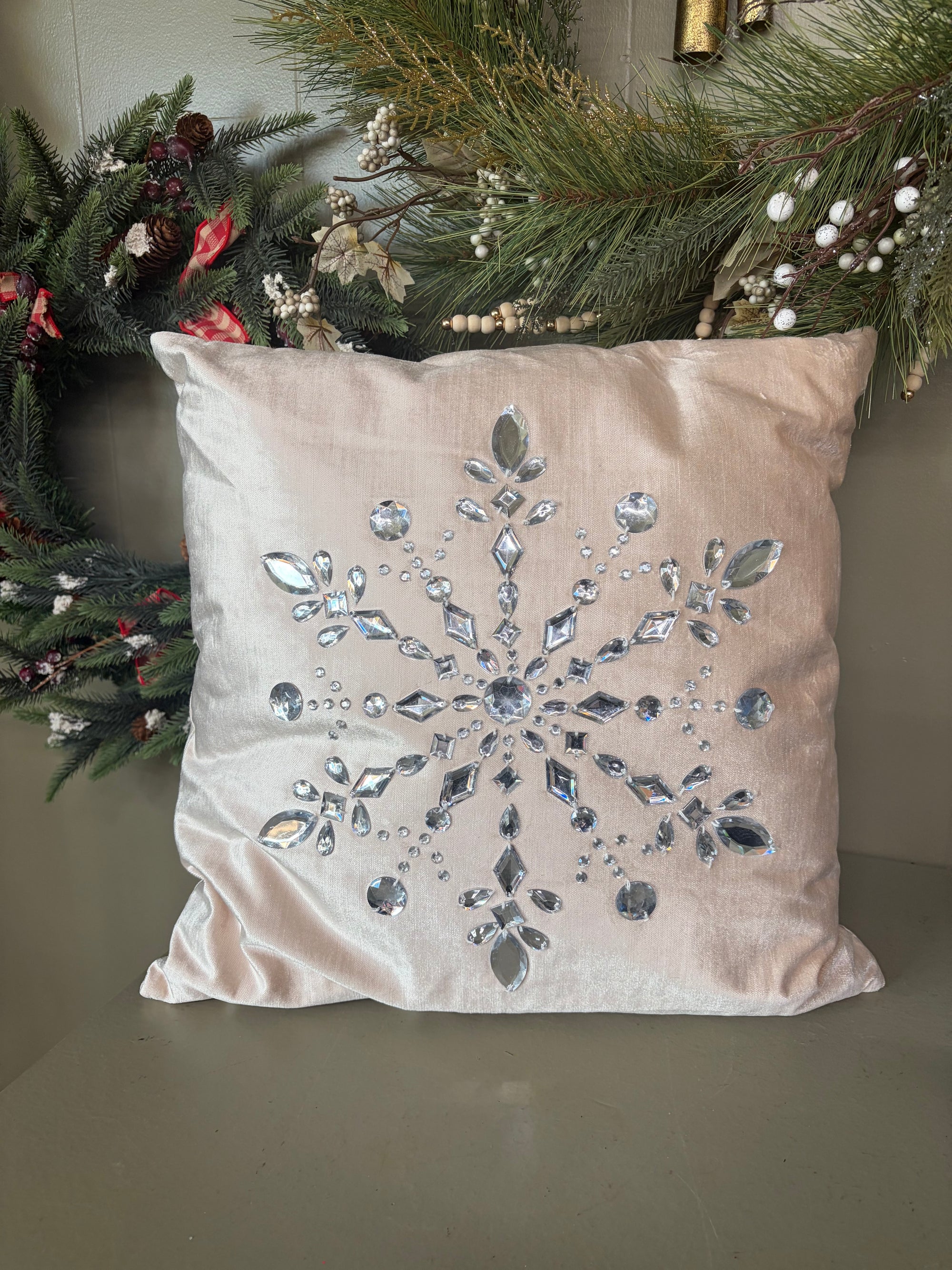 Snowflake Throw Pillow