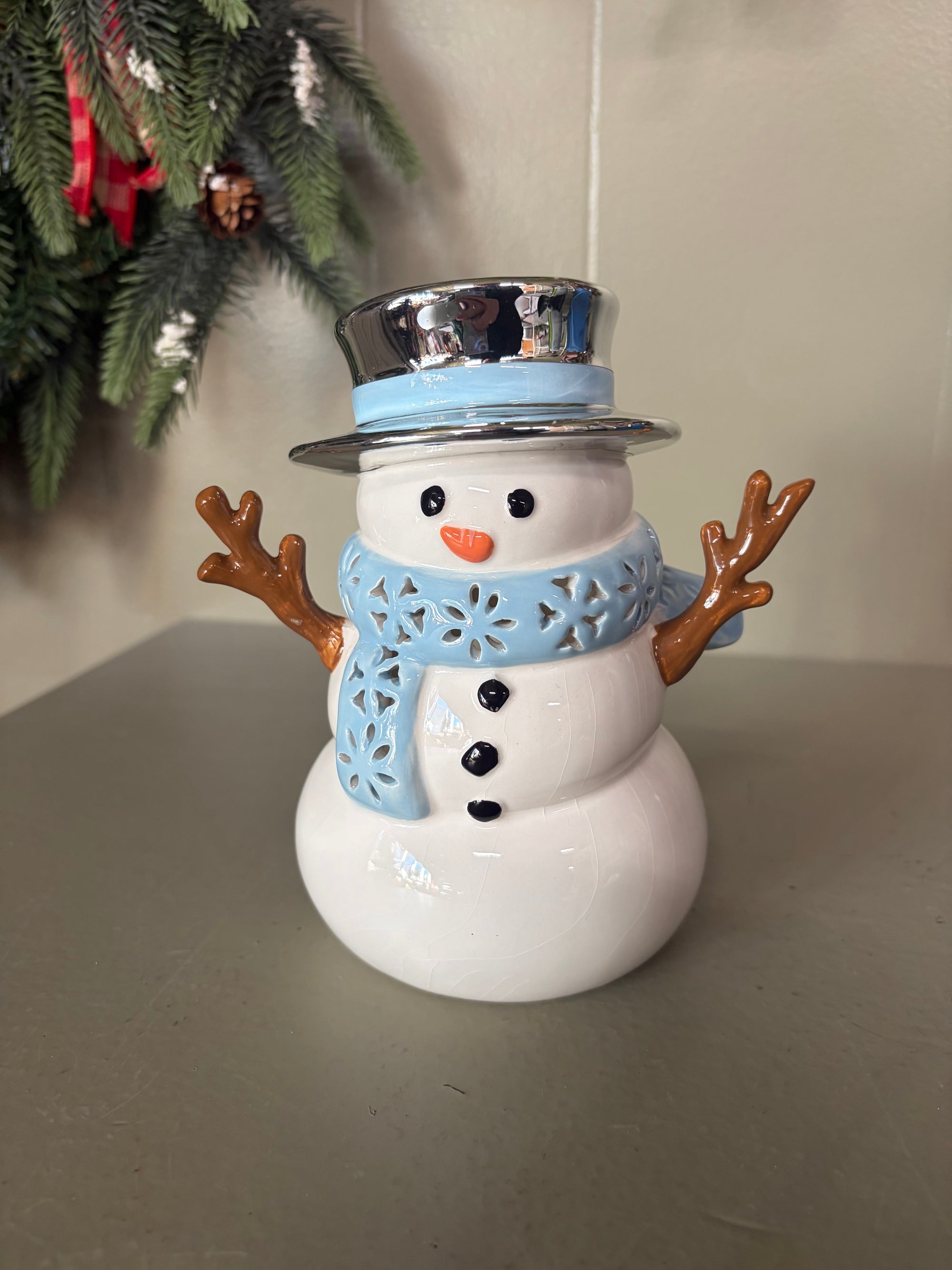 Snowman Candle Holder