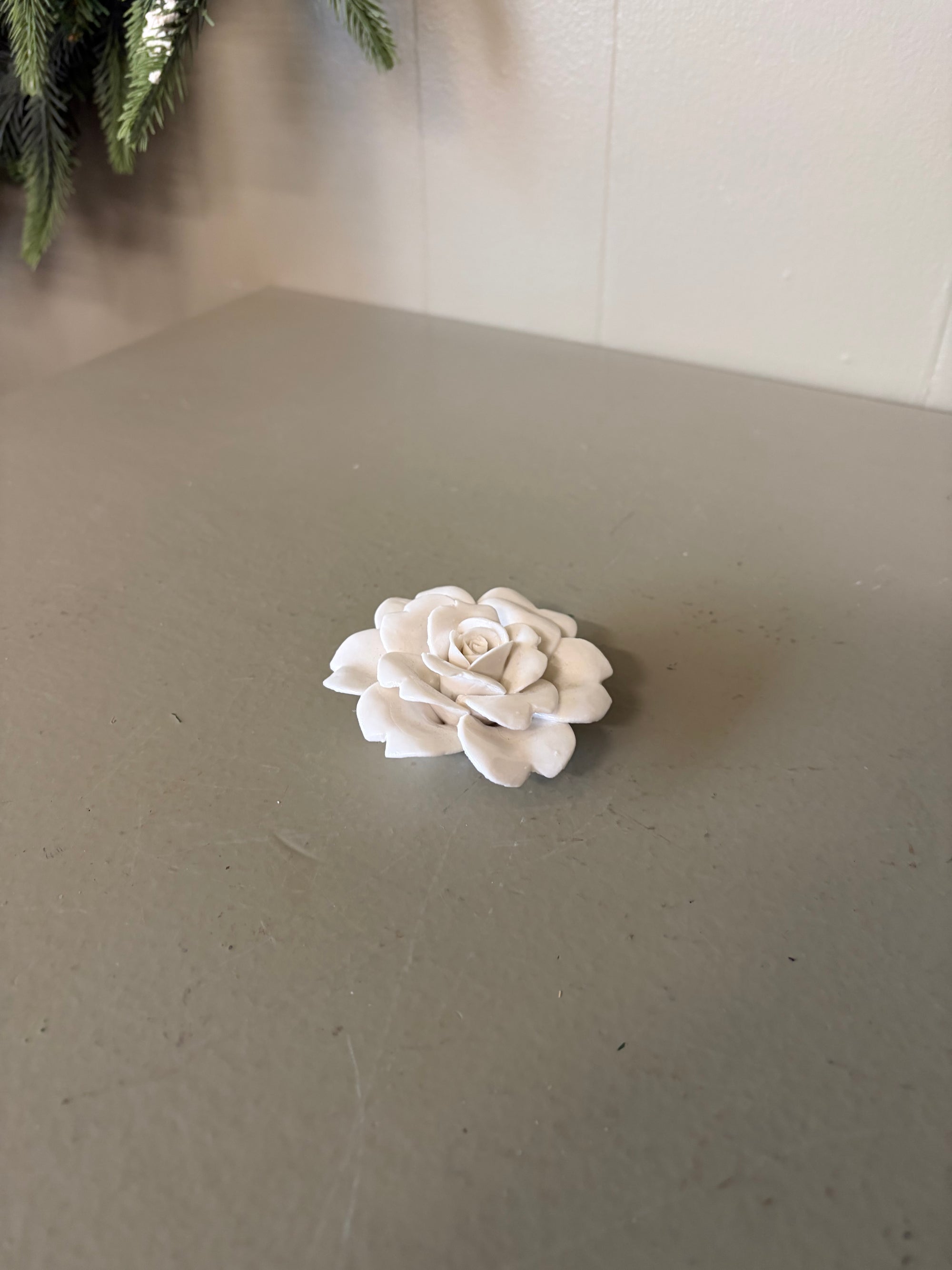 White  Ceramic Flower