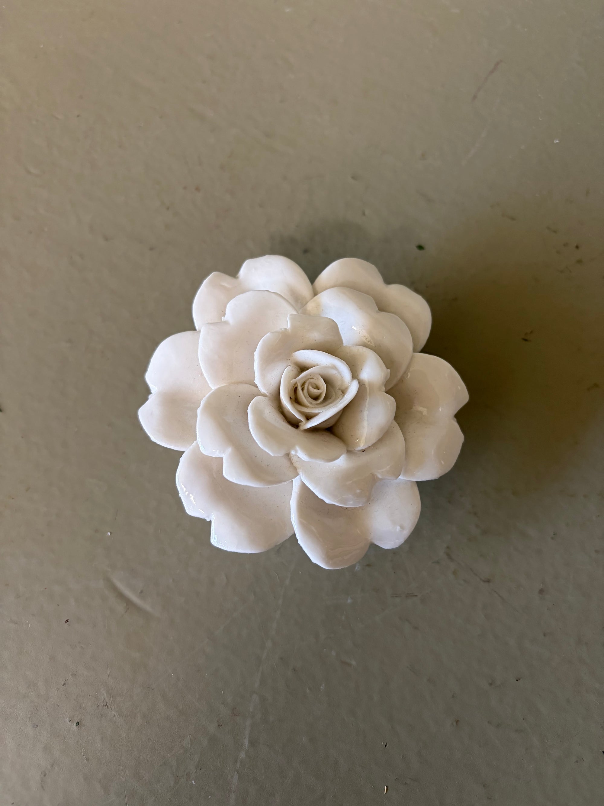 White  Ceramic Flower