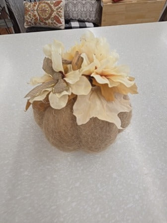 Cream  Felt Pumpkin