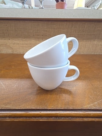 White  Espresso Mugs Set of 2