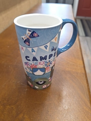 Blue  Happy Camper Mug