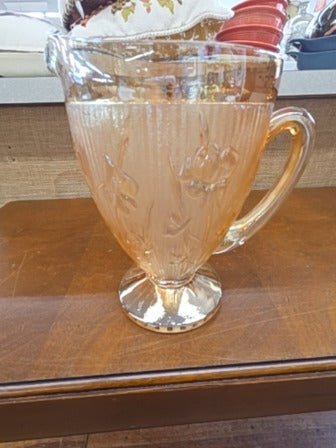 Yellow  Glass Pitcher