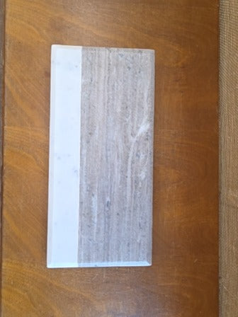 Gray and White  Marble Tray