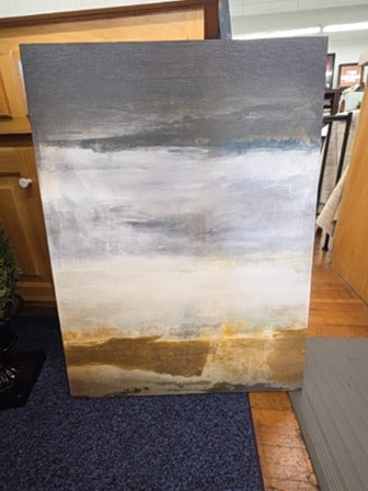 Black, Gray, and Gold  Abstract Art