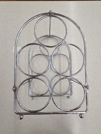 Silver  Wine Rack