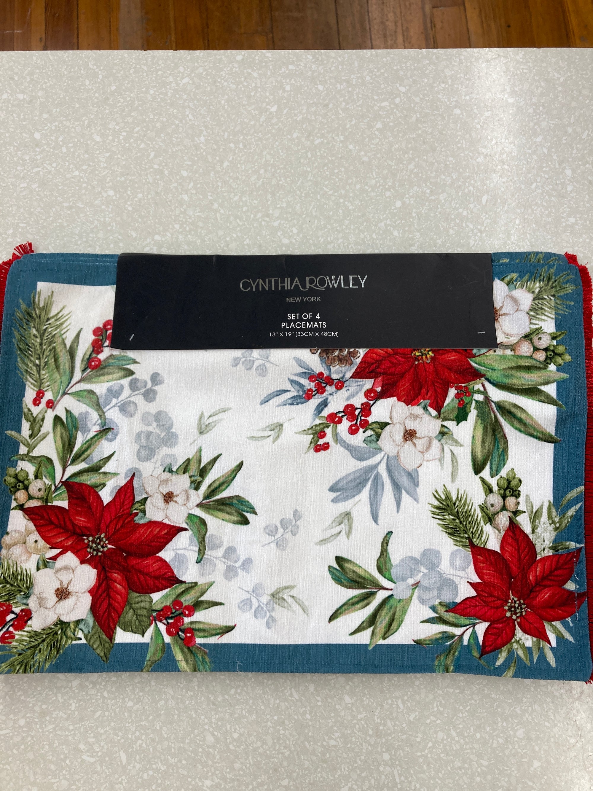 Cynthia Rowley Placemats, 4 pc set
