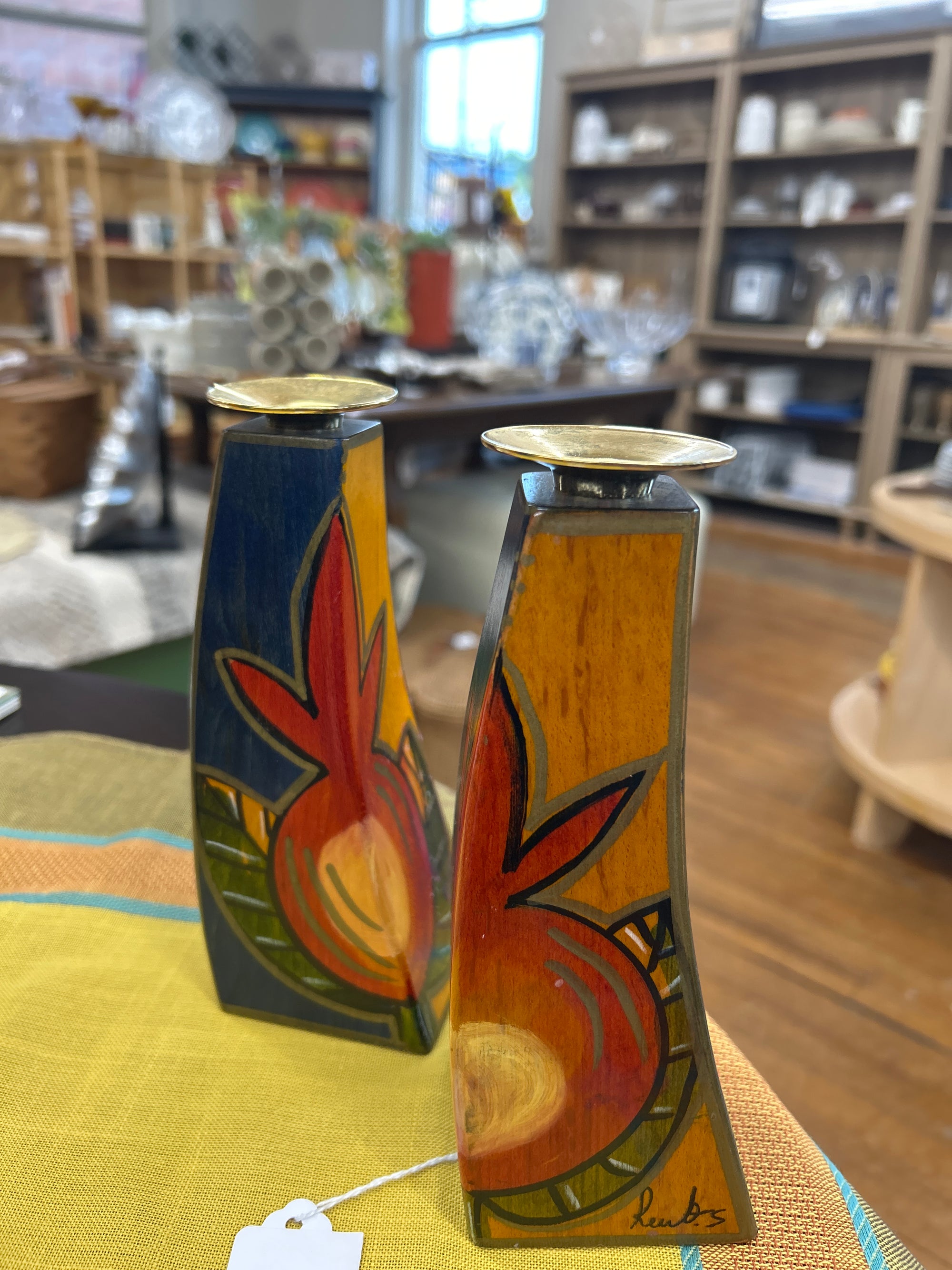 Candle Holders, Kakadu- 2 pc set