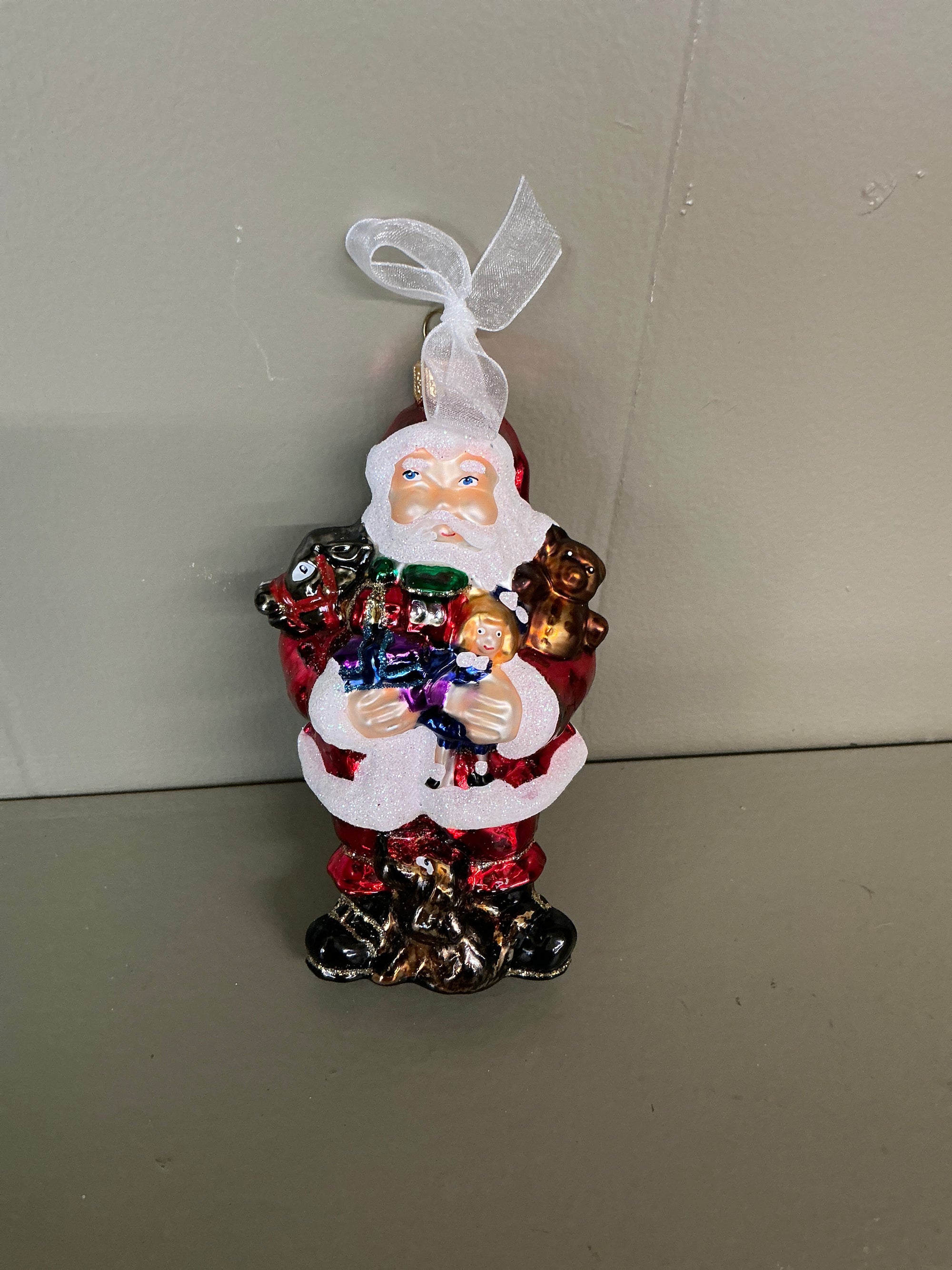 Mercury Glass  Ornament (Santa)