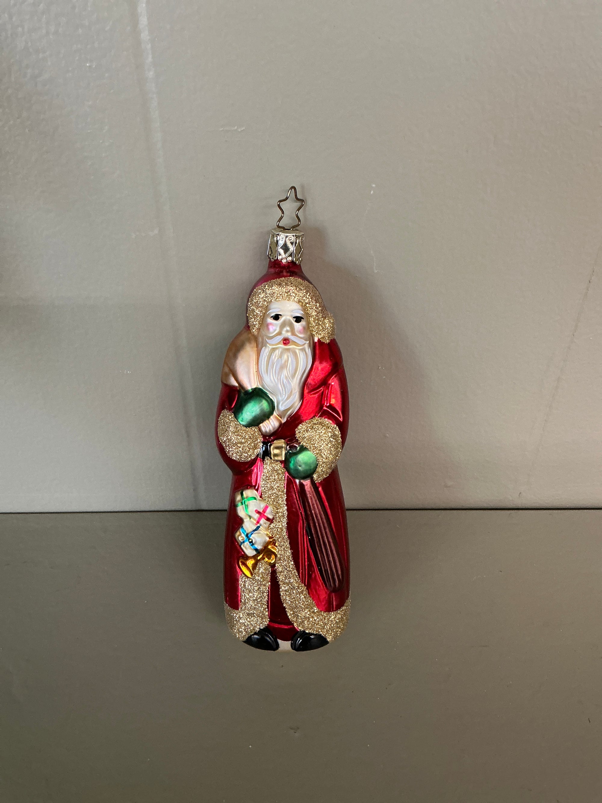 Mercury Glass  Ornament (Santa)
