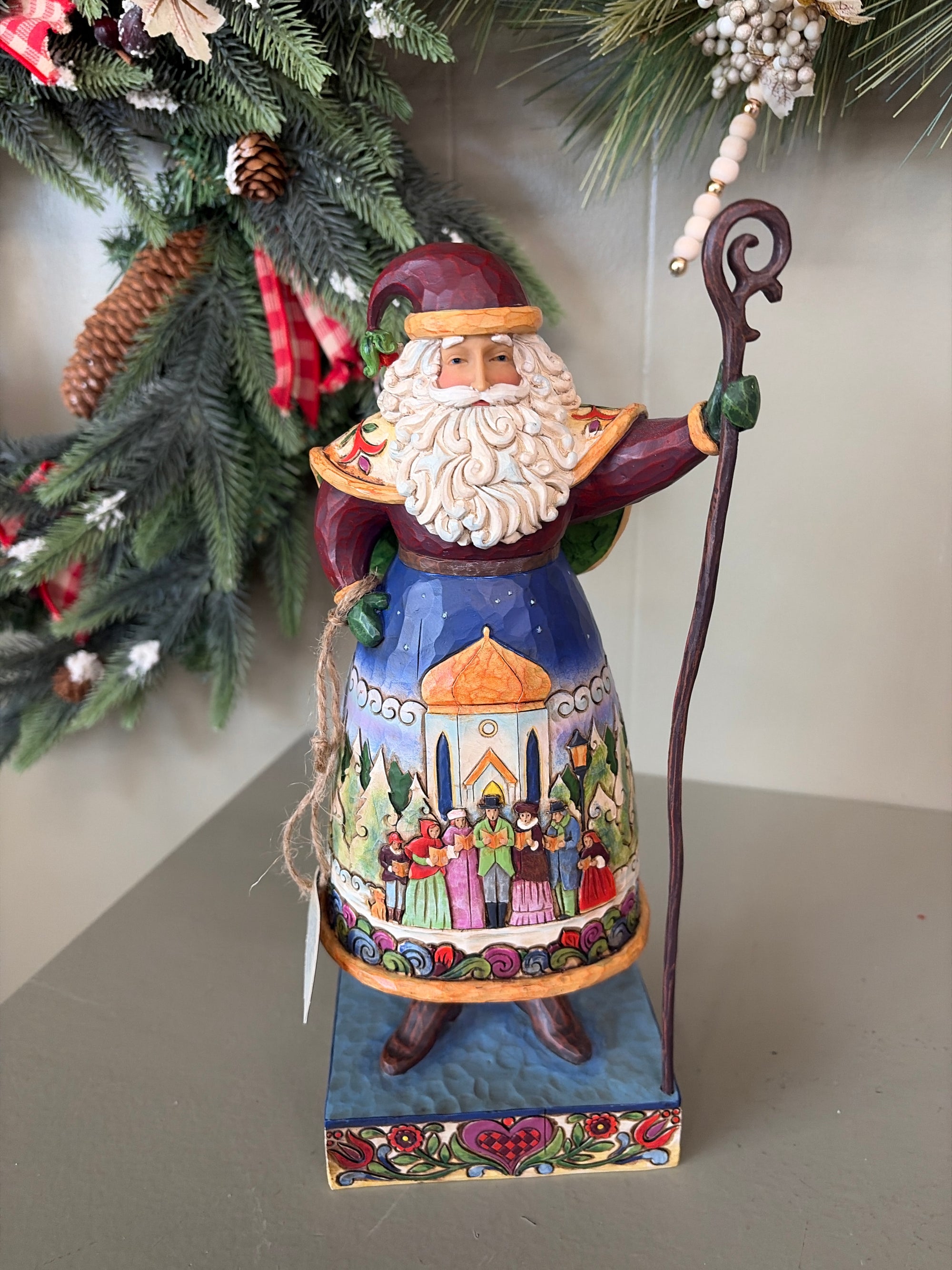 Jim Shore  Santa With Choir, Has Box