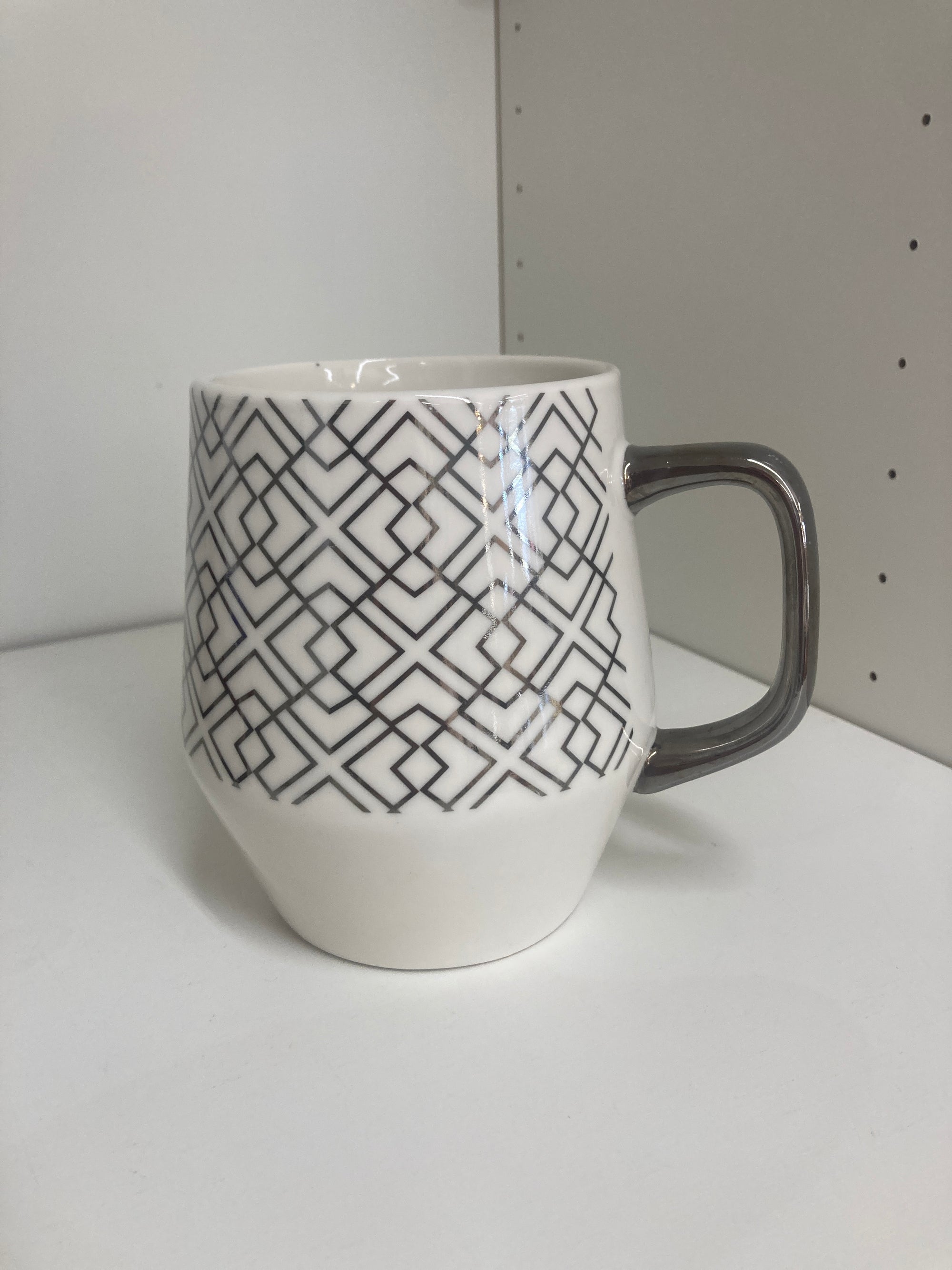 Silver and White  Mug