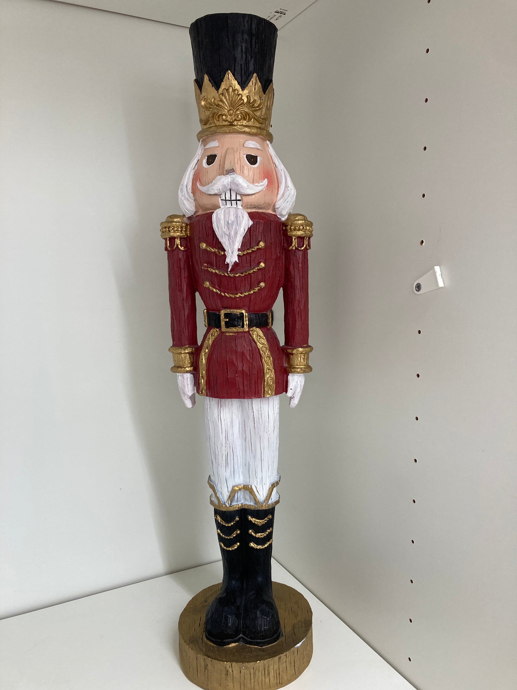 Red/White/Black  Wood Soldier